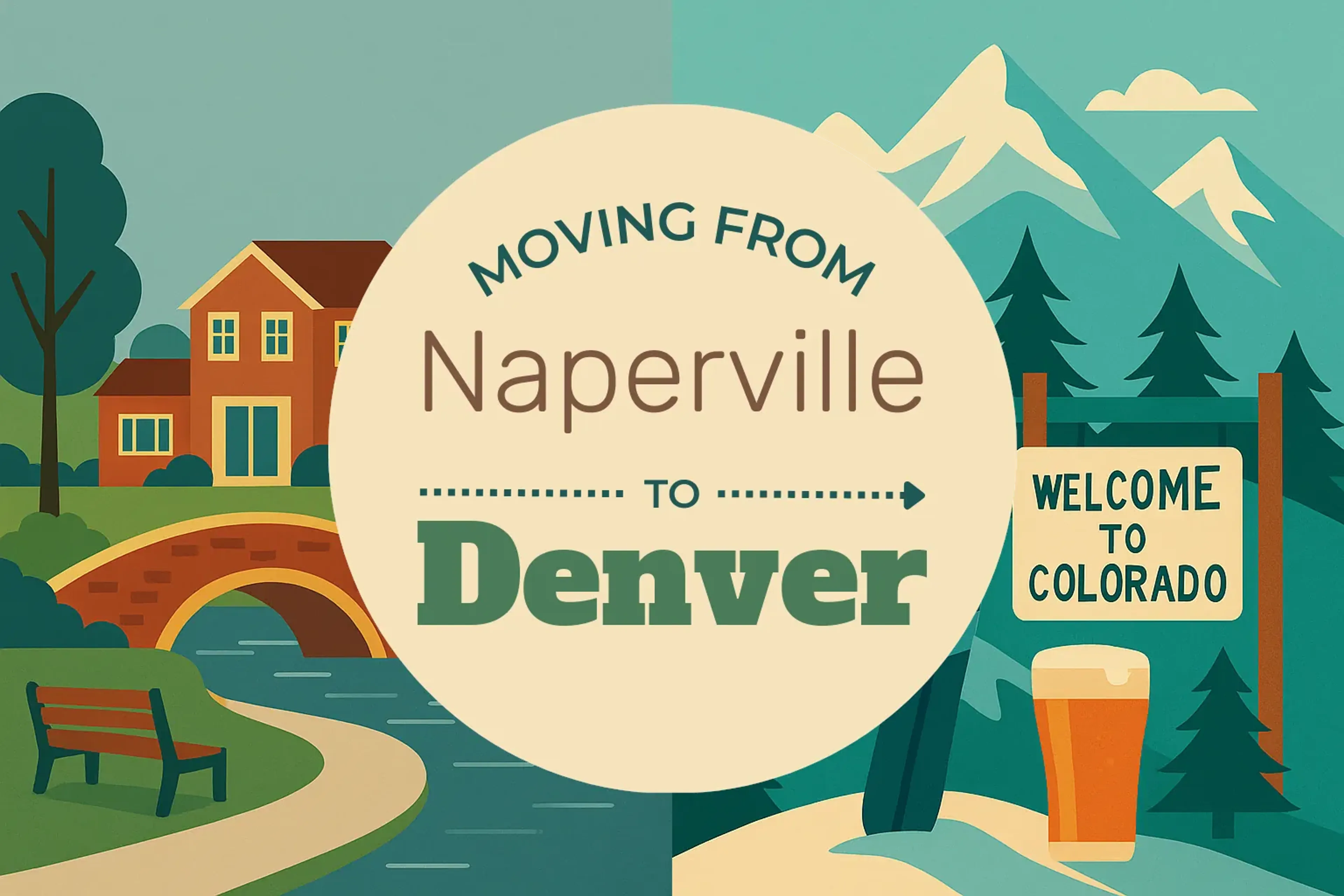 Side-by-side comparison of Naperville to Denver moving companies