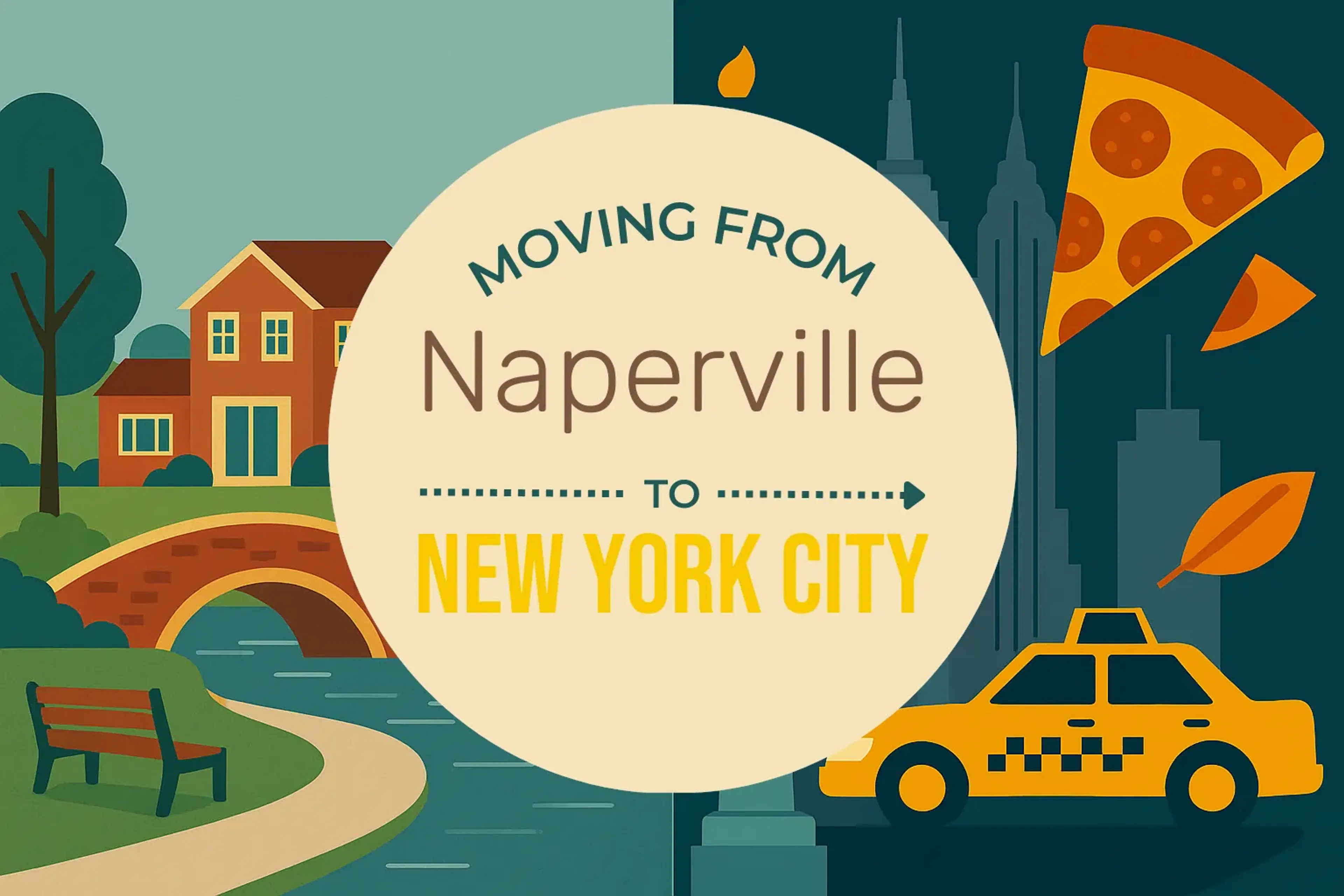 Side-by-side comparison of Naperville to New York City moving companies