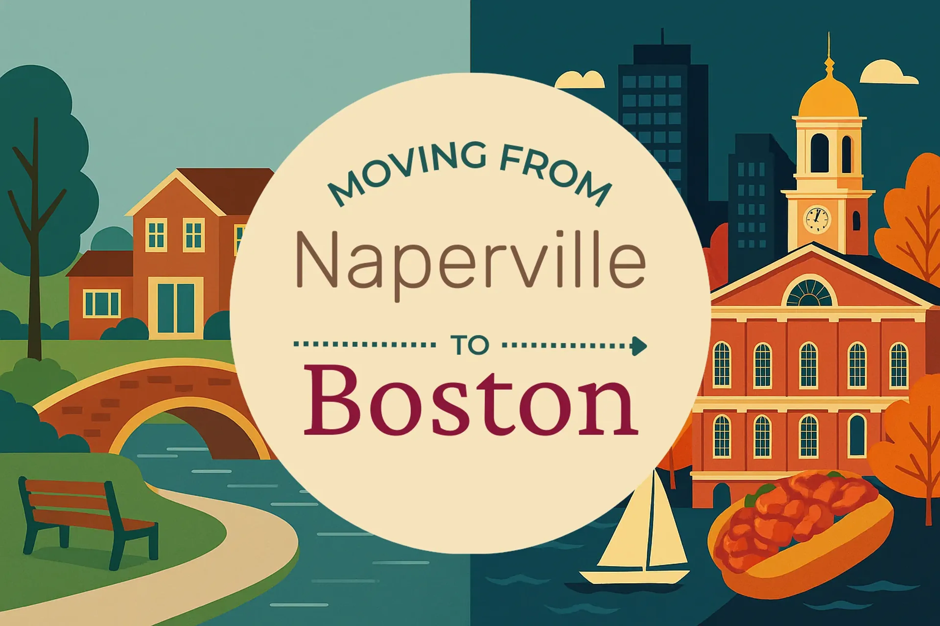 Side-by-side comparison of Naperville to Boston moving companies
