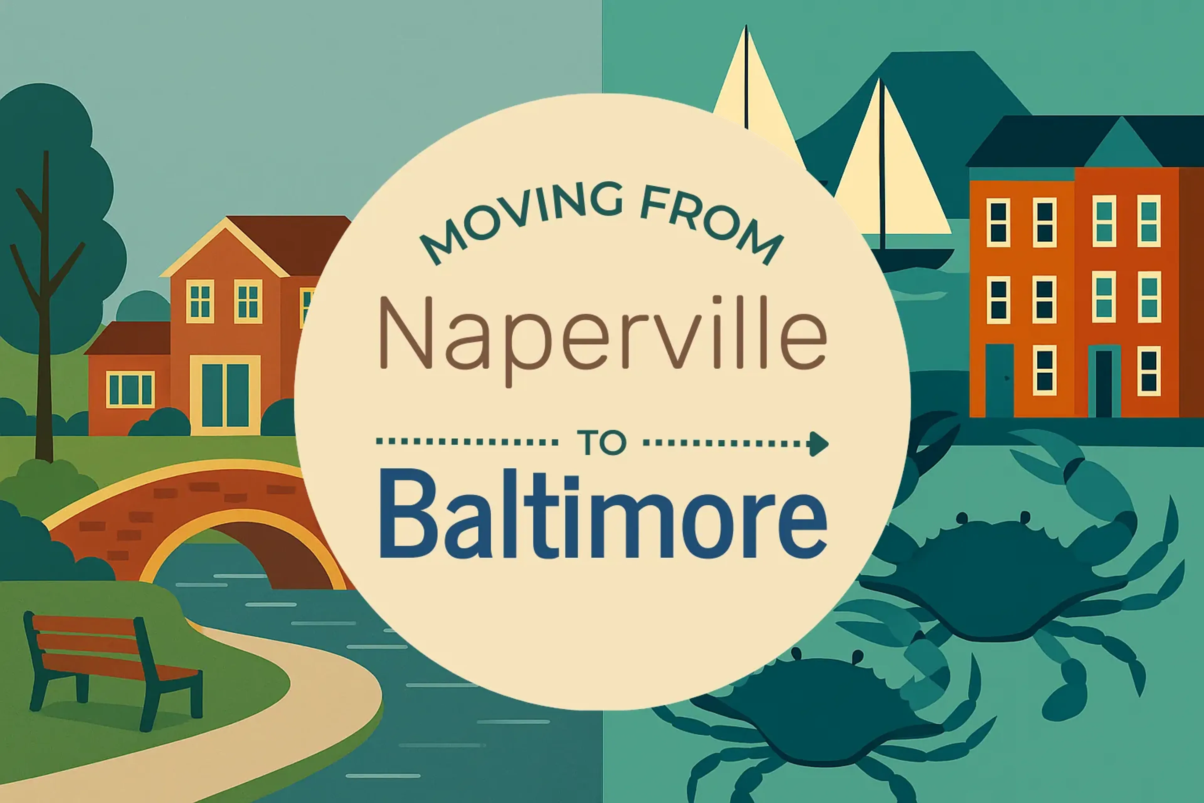 Side-by-side comparison of Naperville to Baltimore moving companies