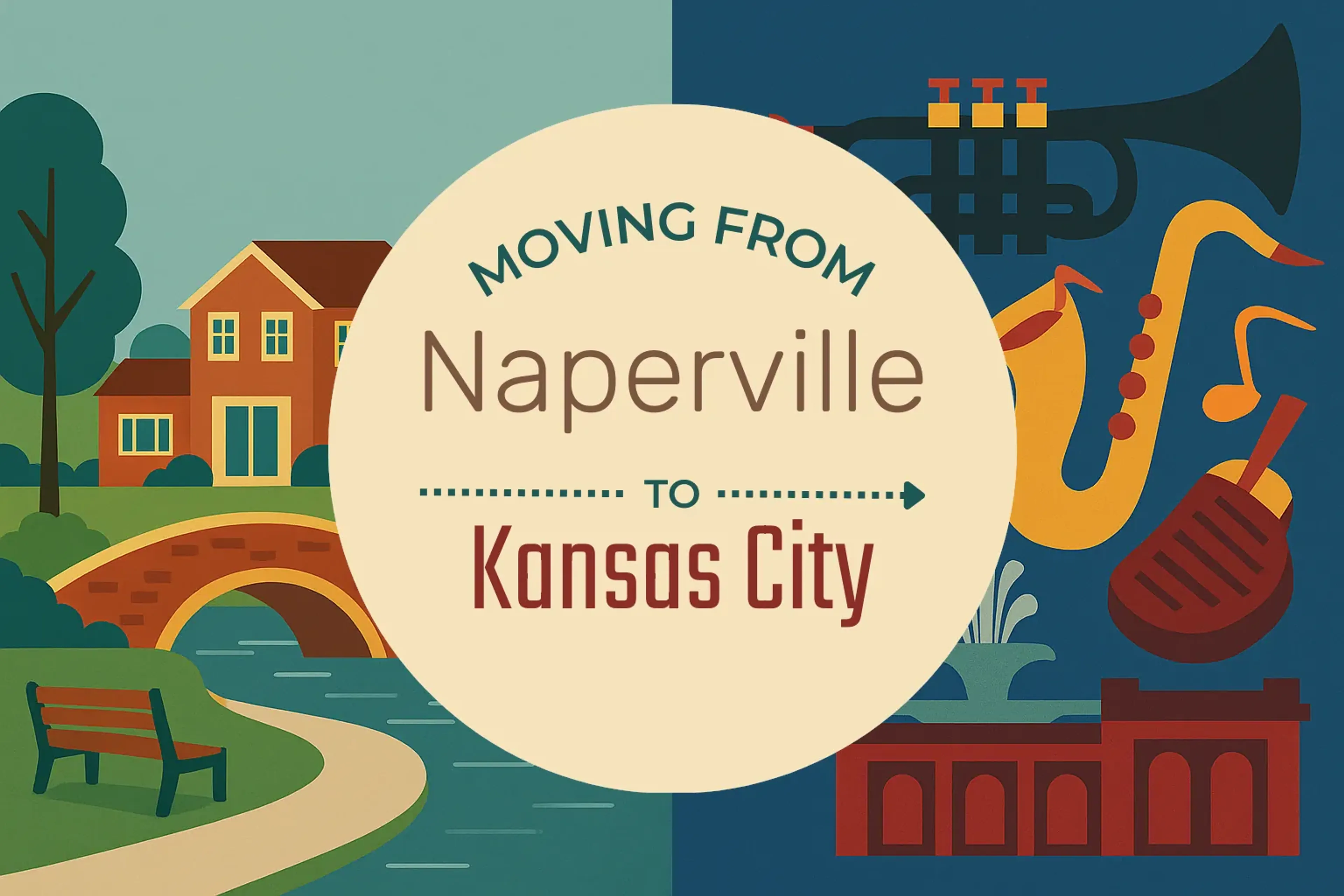 Side-by-side comparison of Naperville to Kansas City moving companies