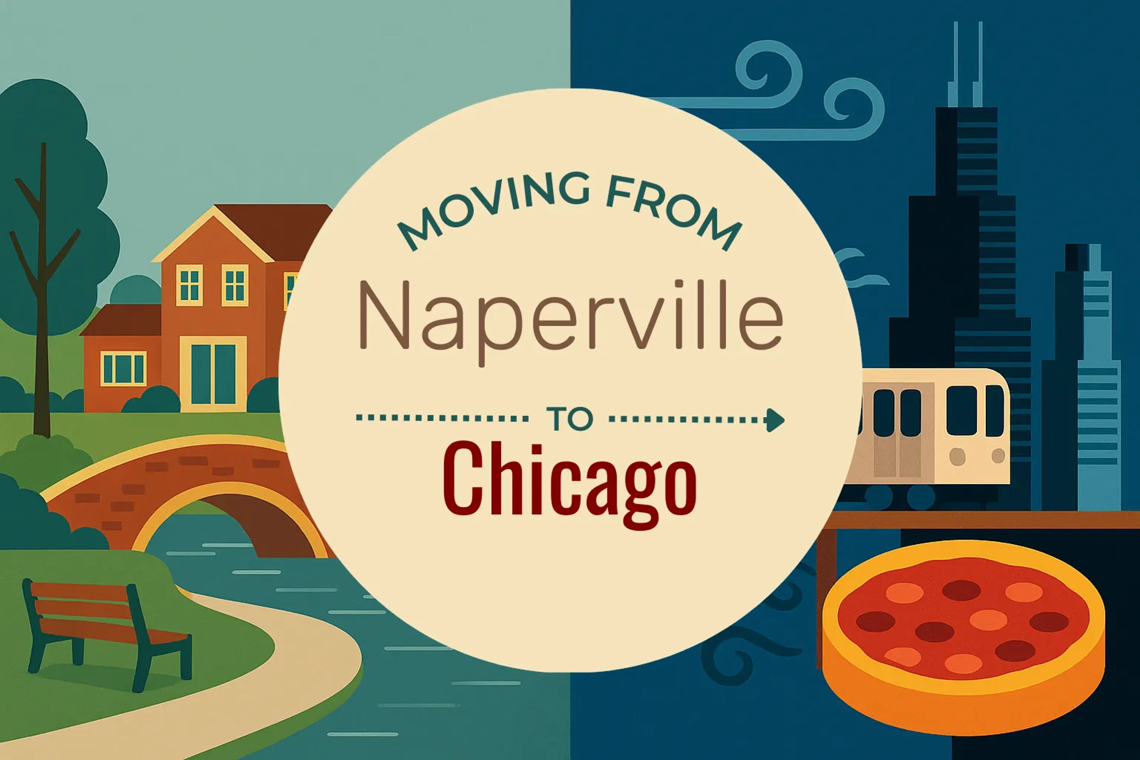 Side-by-side comparison of Naperville to Chicago moving companies