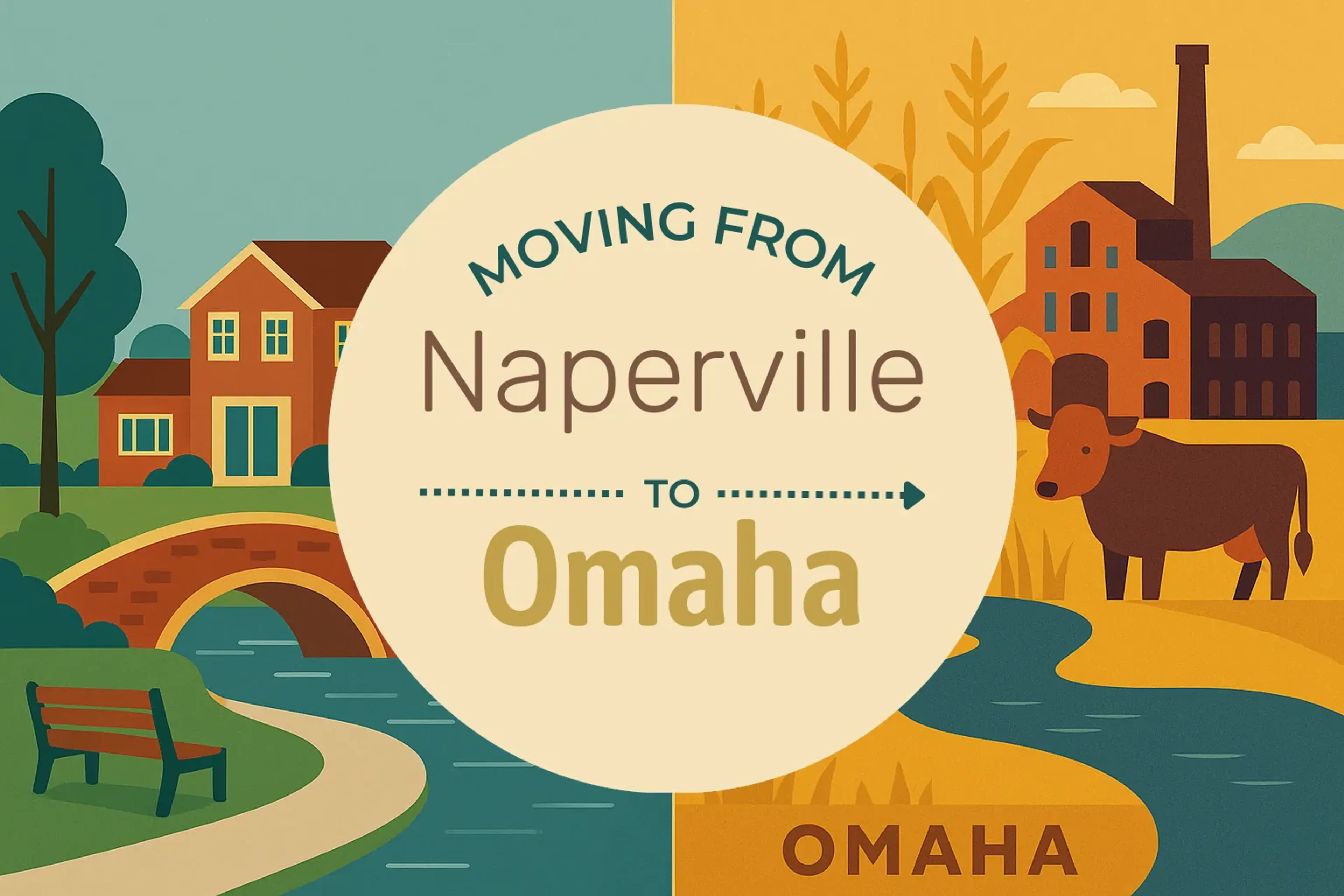 Side-by-side comparison of Naperville to Omaha moving companies