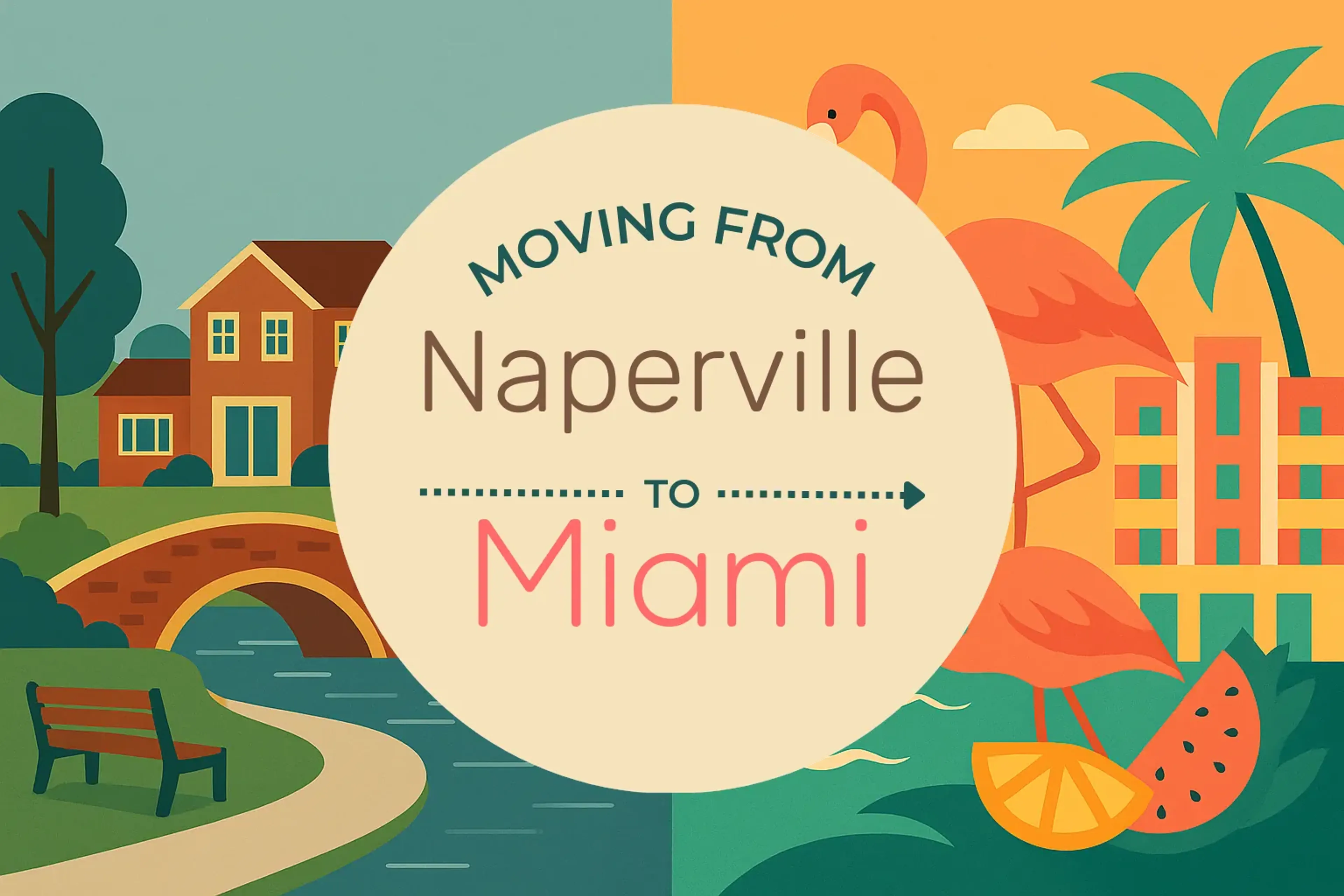 Side-by-side comparison of Naperville to Miami moving companies