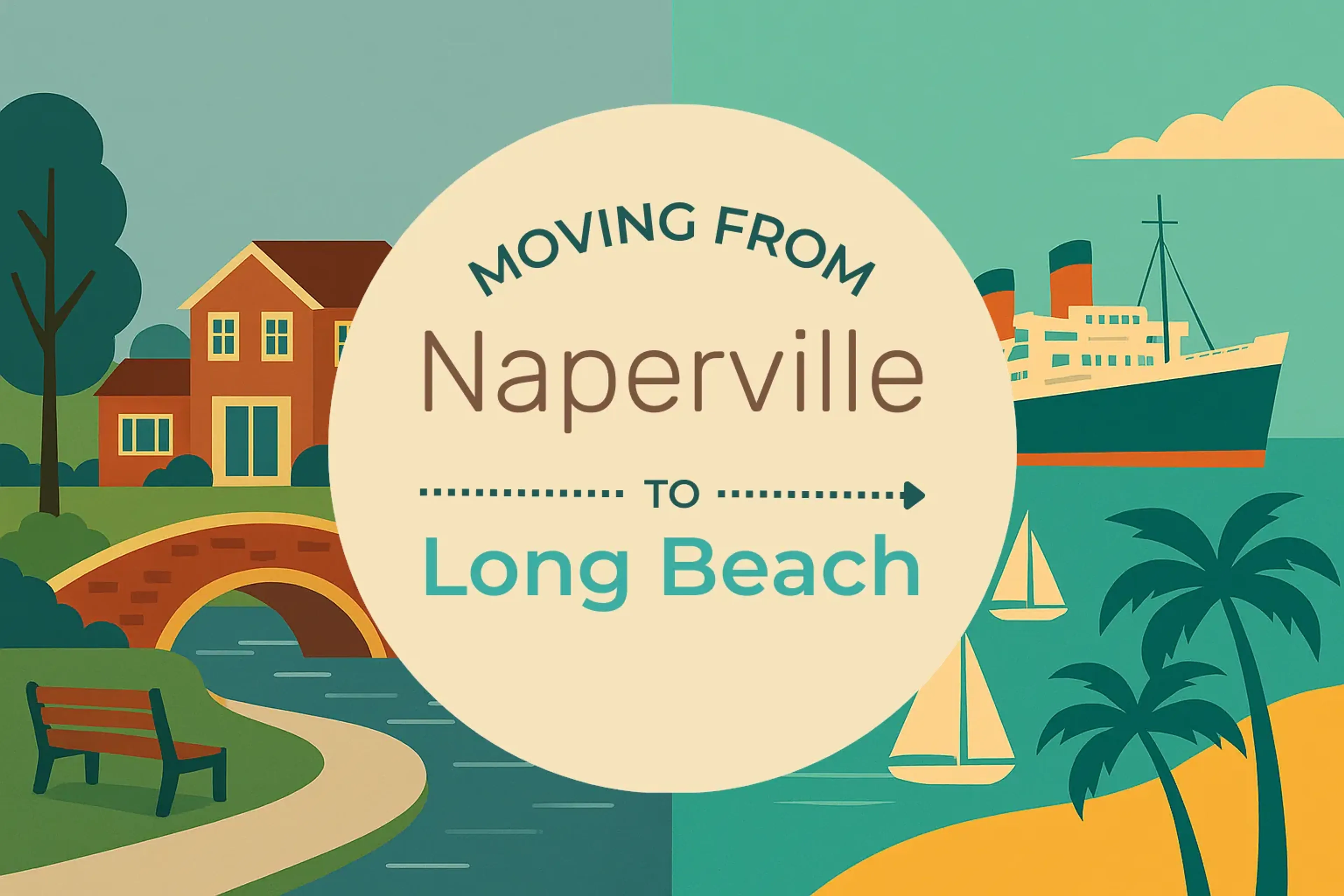 Side-by-side comparison of Naperville to Long Beach moving companies