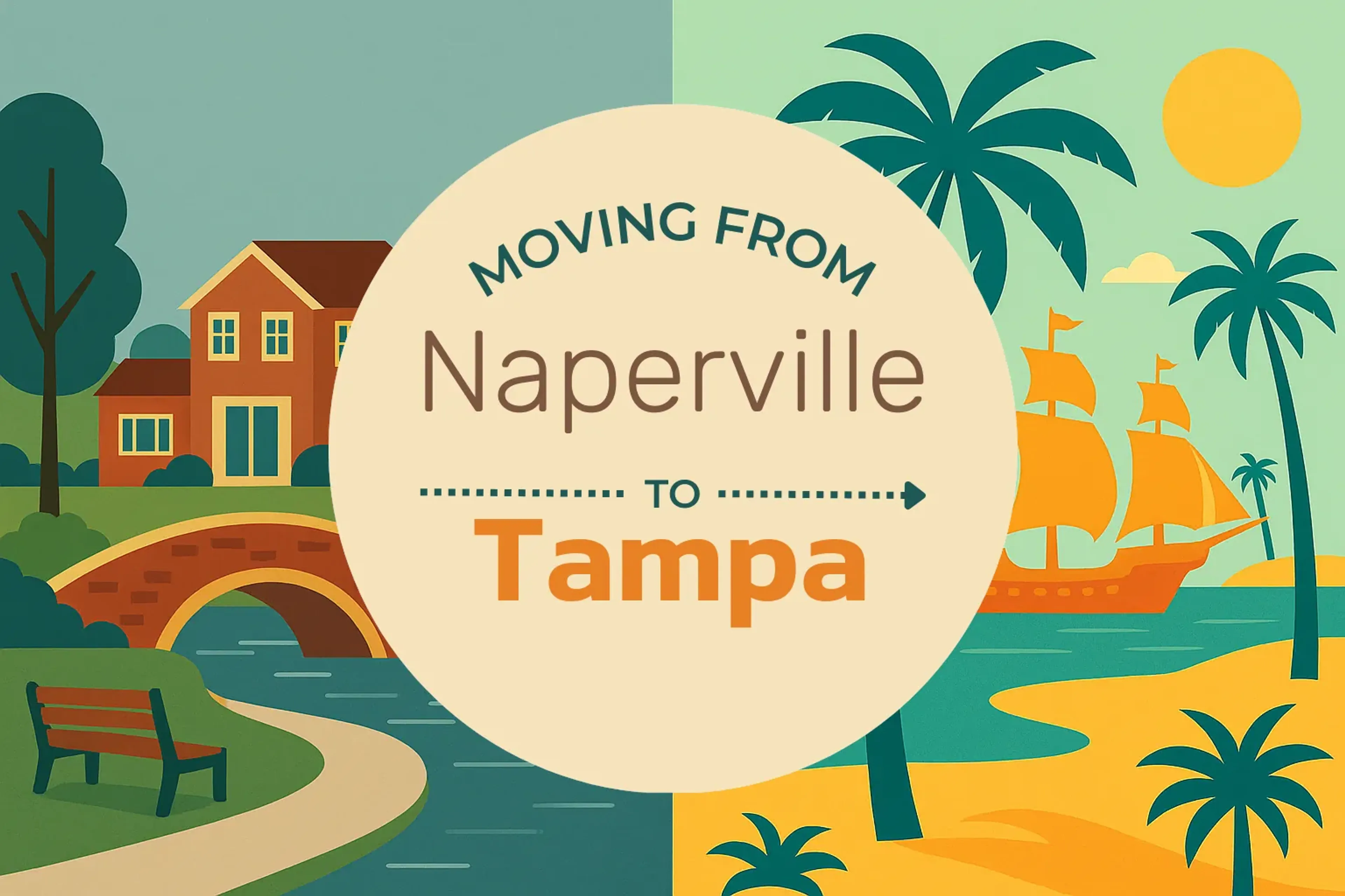 Side-by-side comparison of Naperville to Tampa moving companies