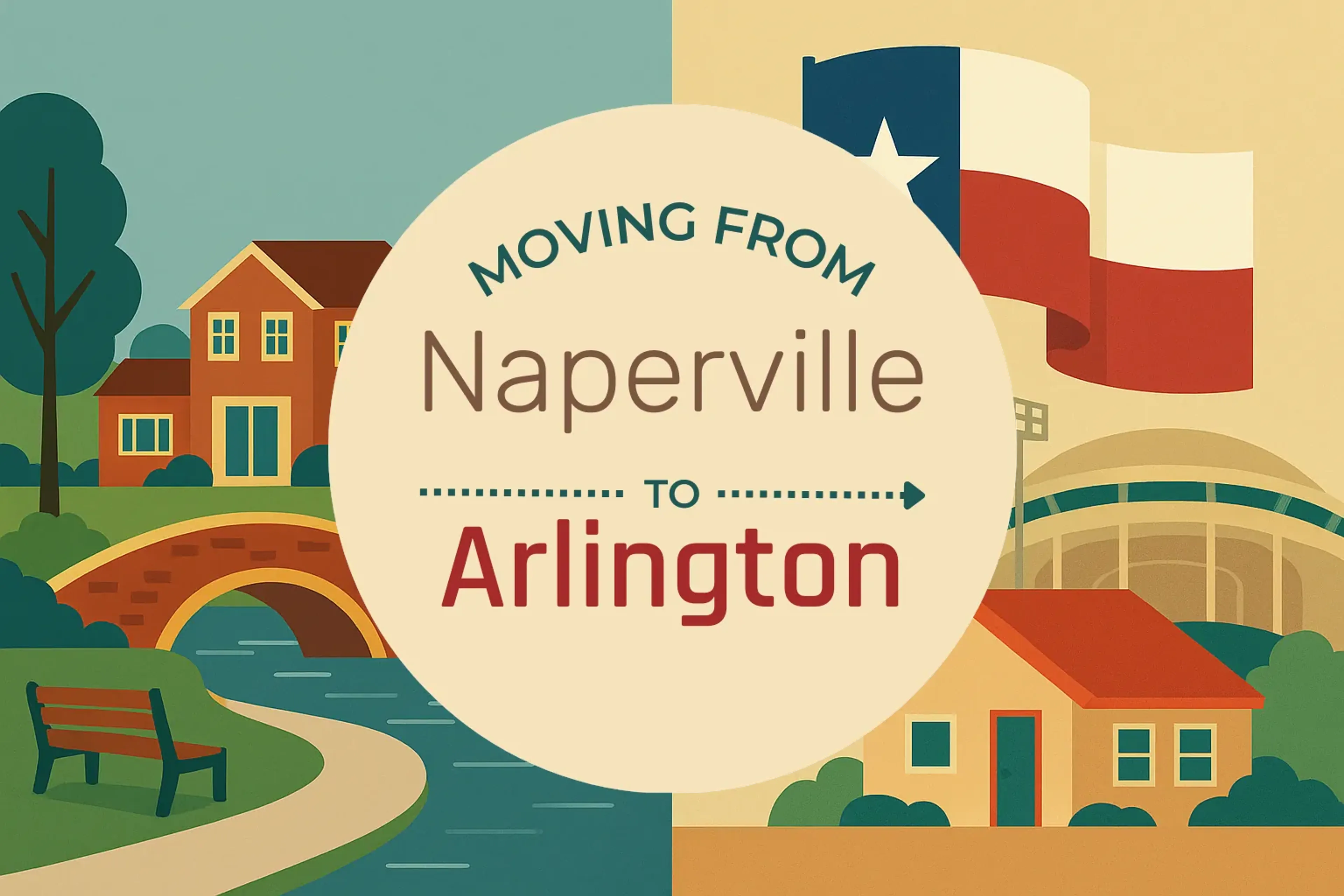 Side-by-side comparison of Naperville to Arlington moving companies