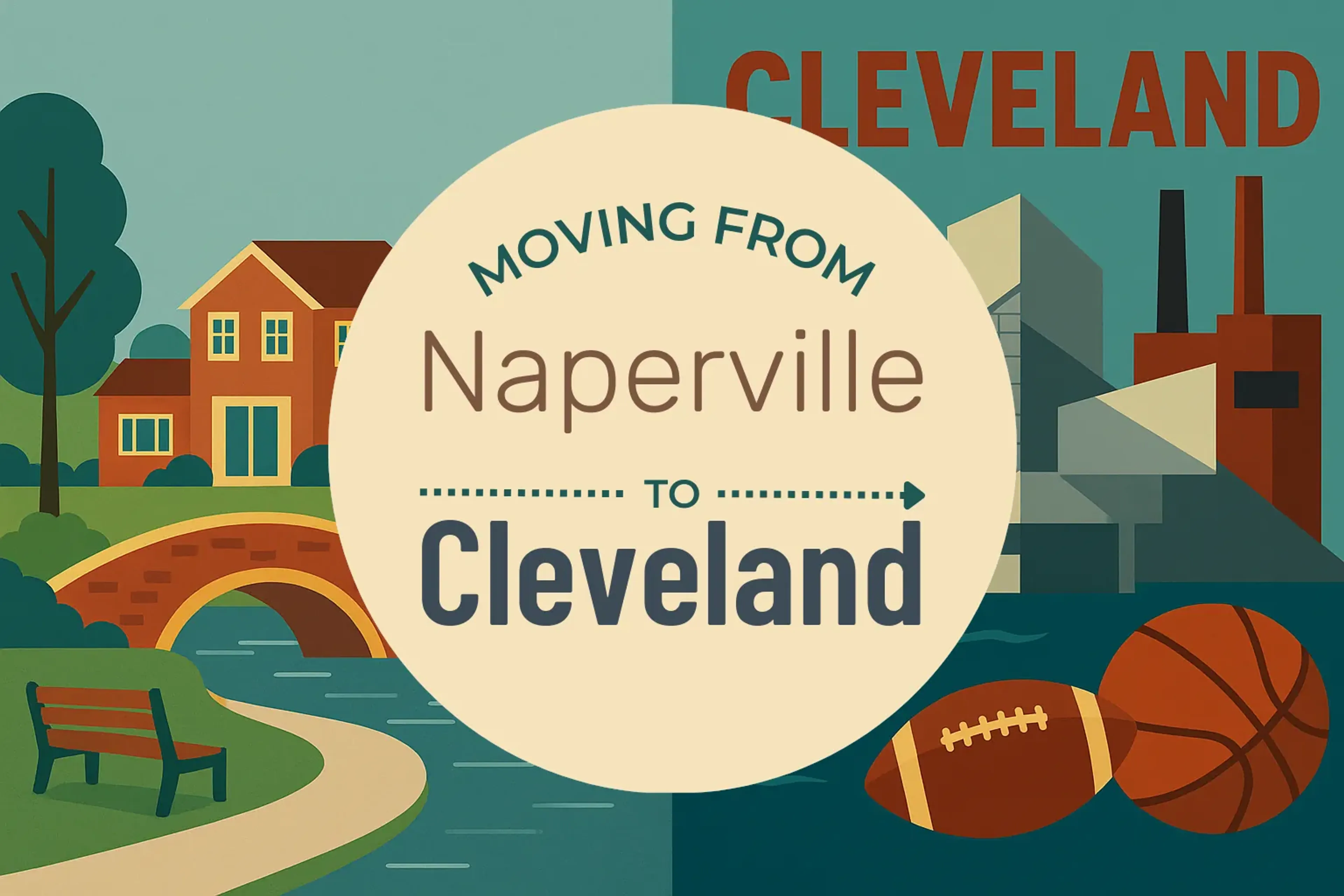 Side-by-side comparison of Naperville to Cleveland moving companies