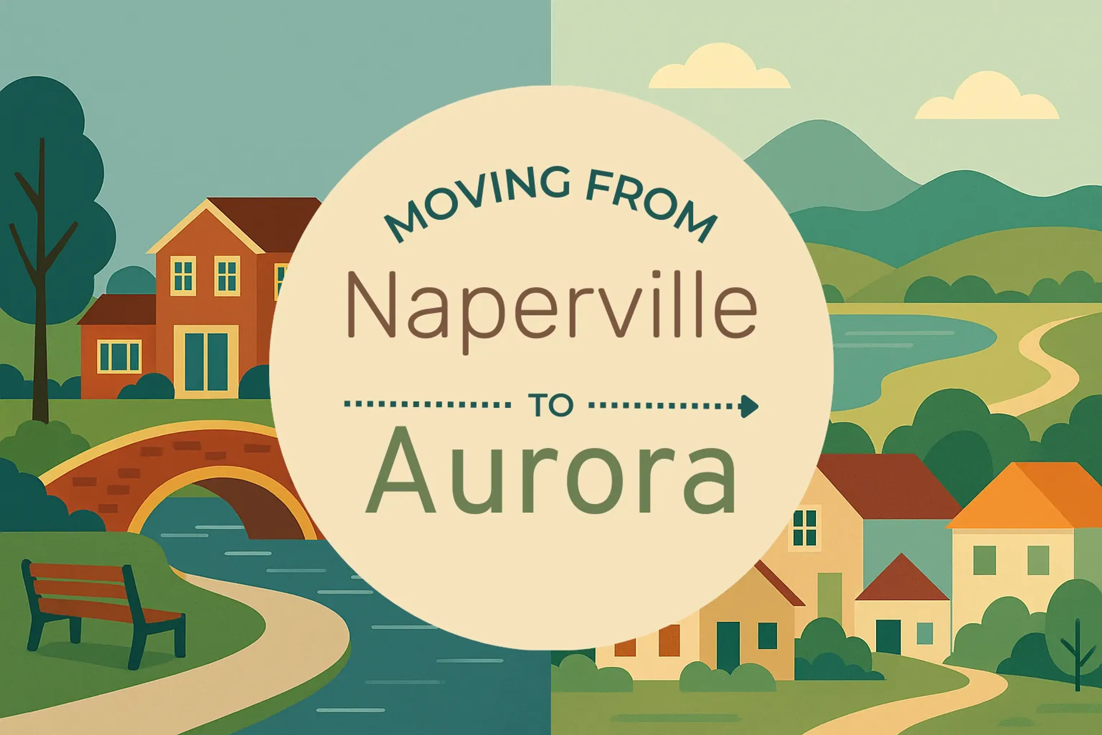 Side-by-side comparison of Naperville to Aurora moving companies