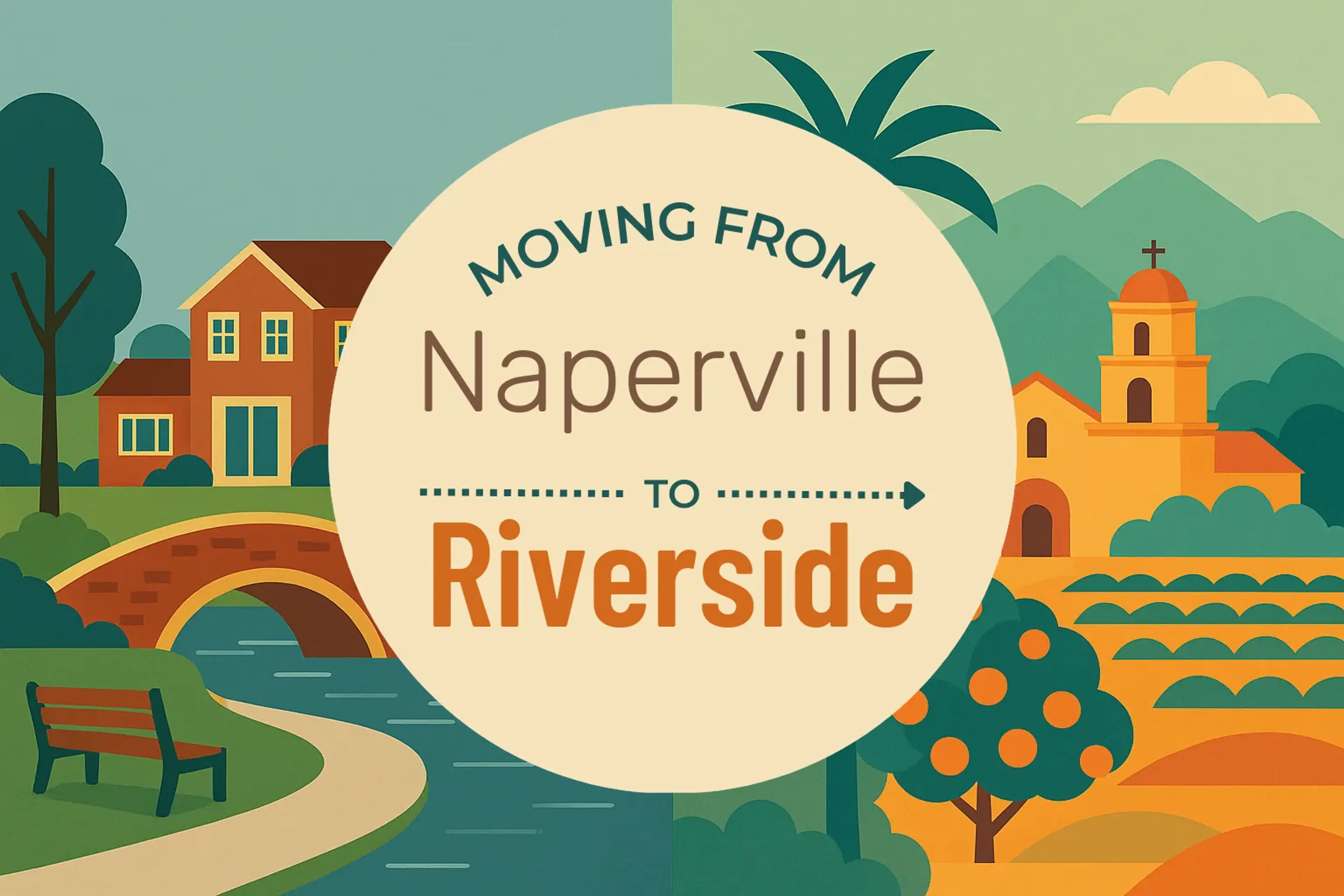 Side-by-side comparison of Naperville to Riverside moving companies
