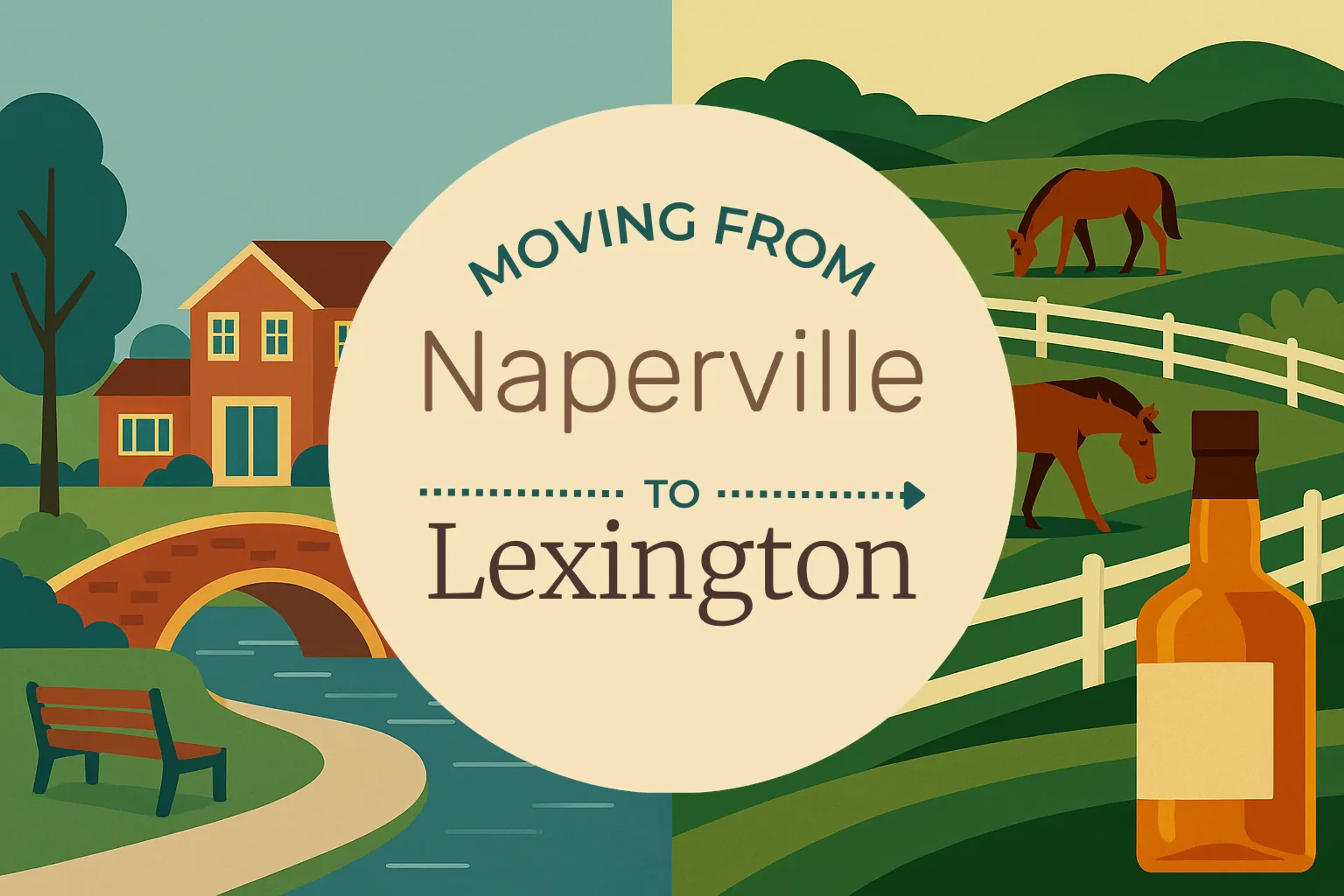 Side-by-side comparison of Naperville to Lexington moving companies