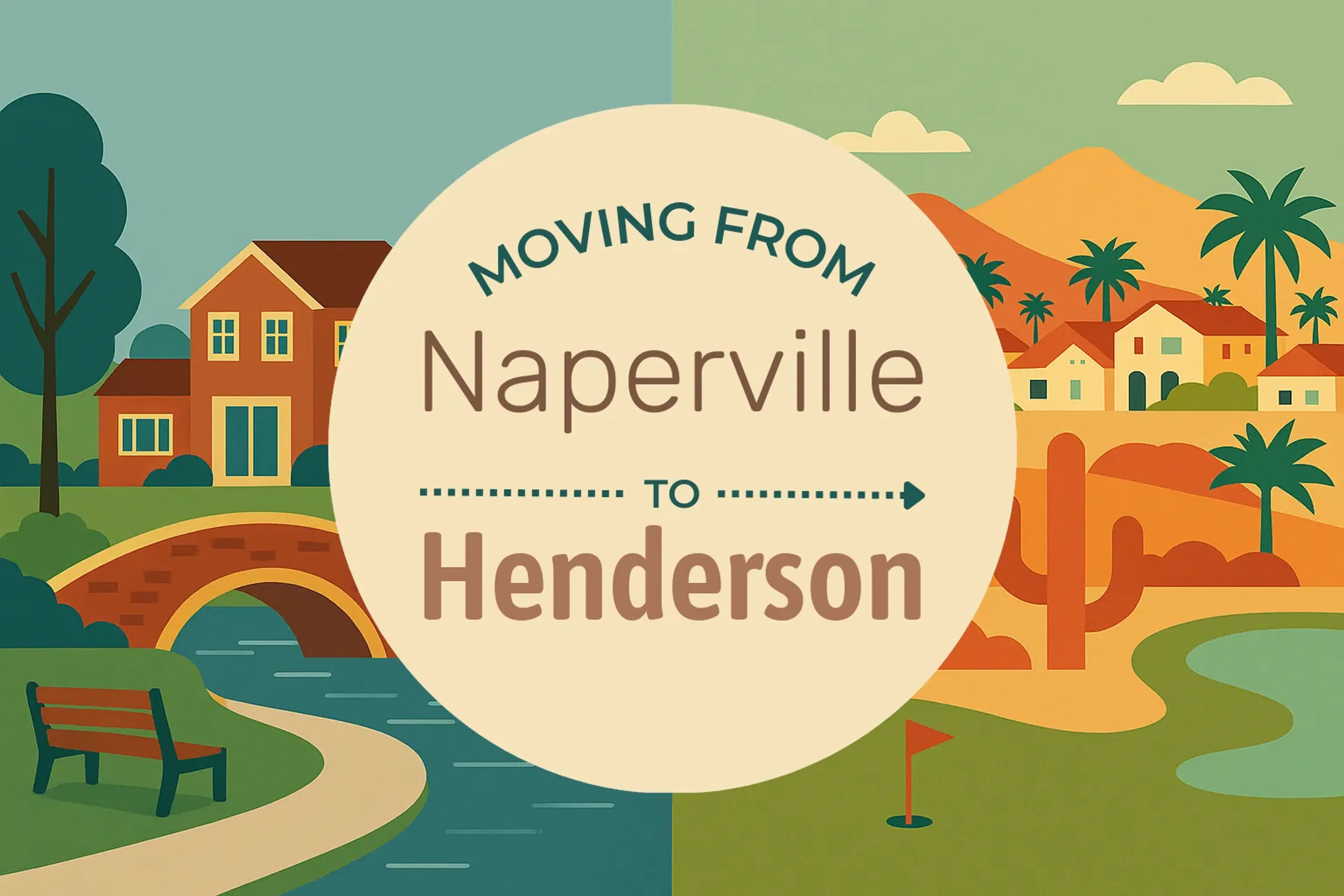 Side-by-side comparison of Naperville to Henderson moving companies