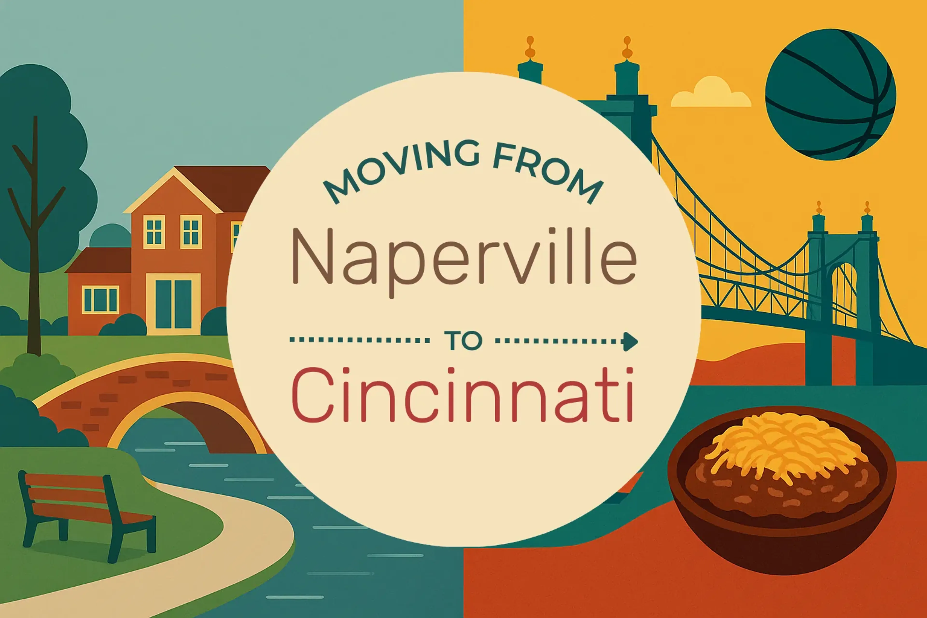 Side-by-side comparison of Naperville to Cincinnati moving companies