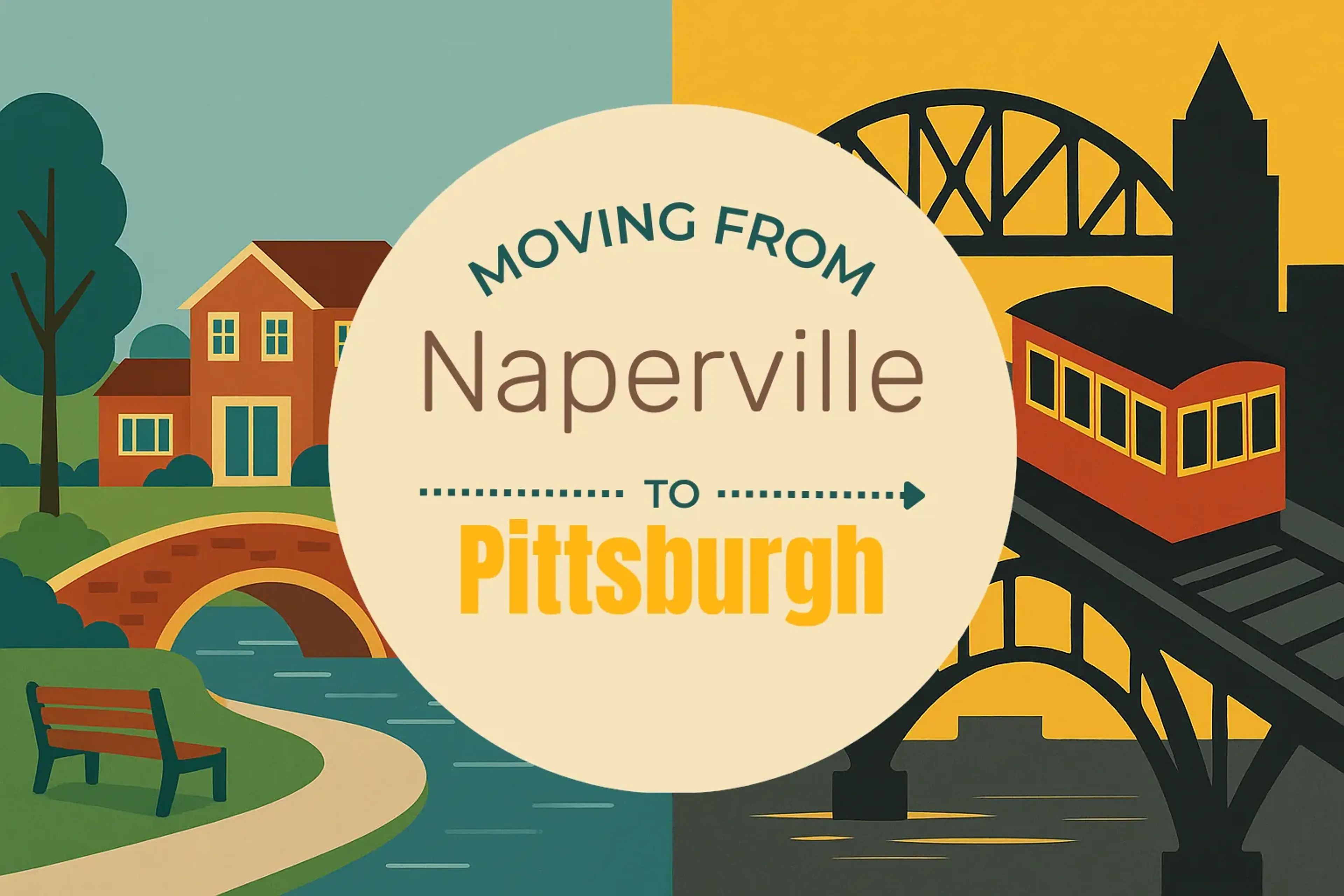 Side-by-side comparison of Naperville to Pittsburgh moving companies