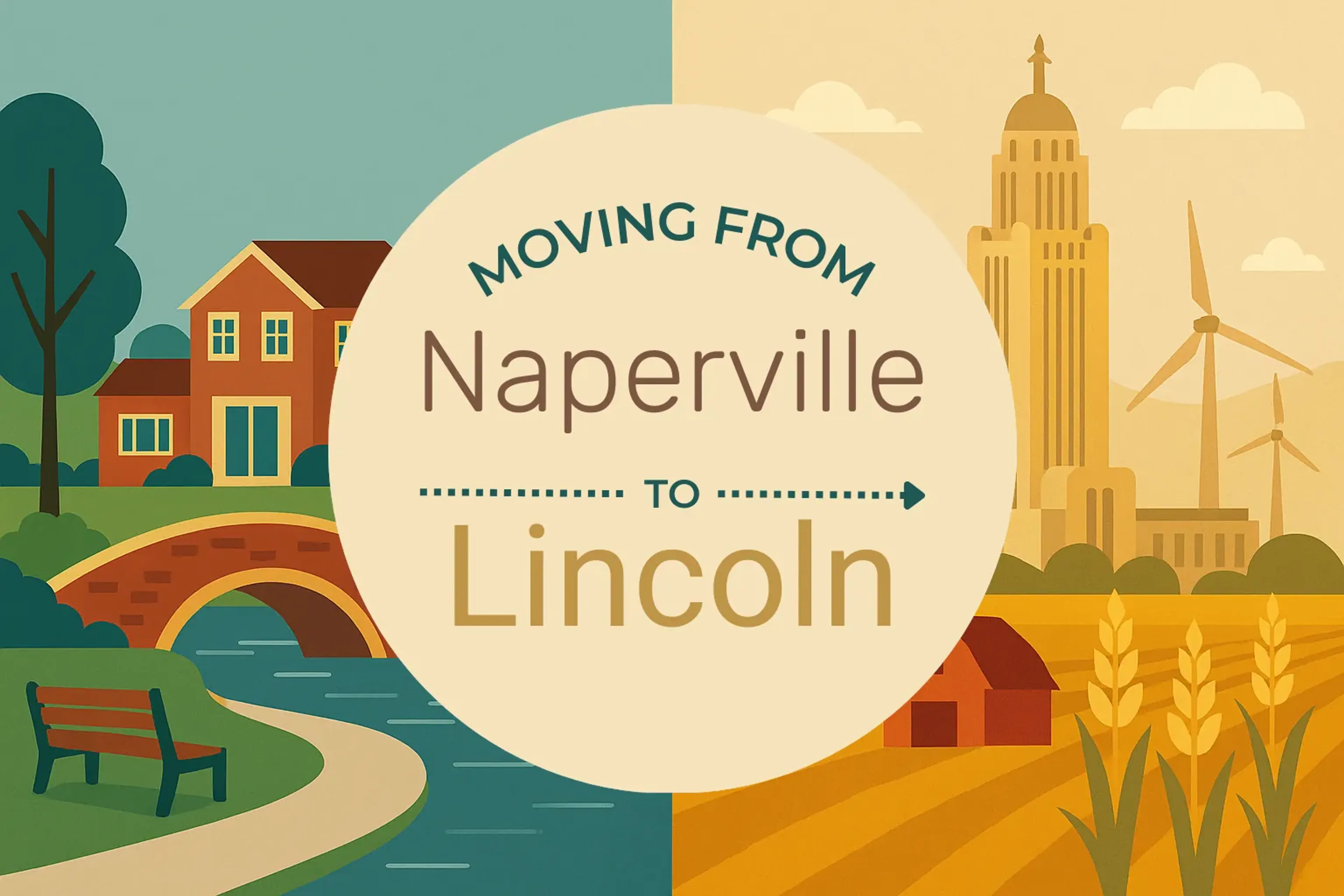 Side-by-side comparison of Naperville to Lincoln moving companies