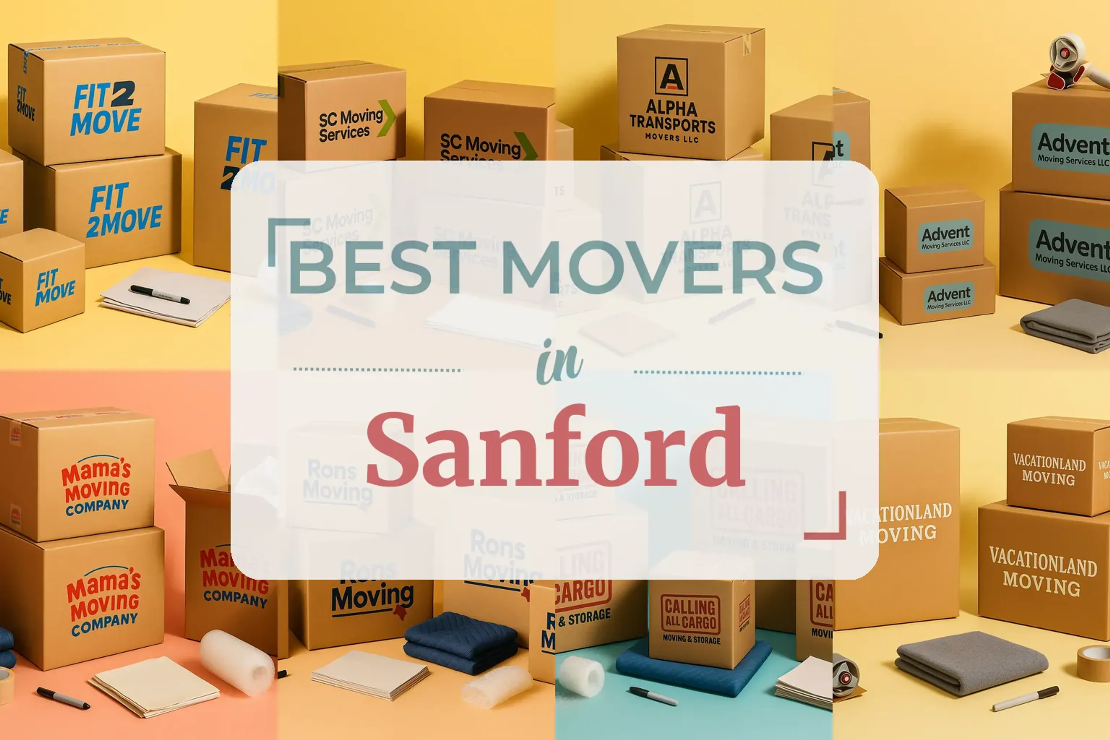 Side-by-side comparison of Sanford moving companies