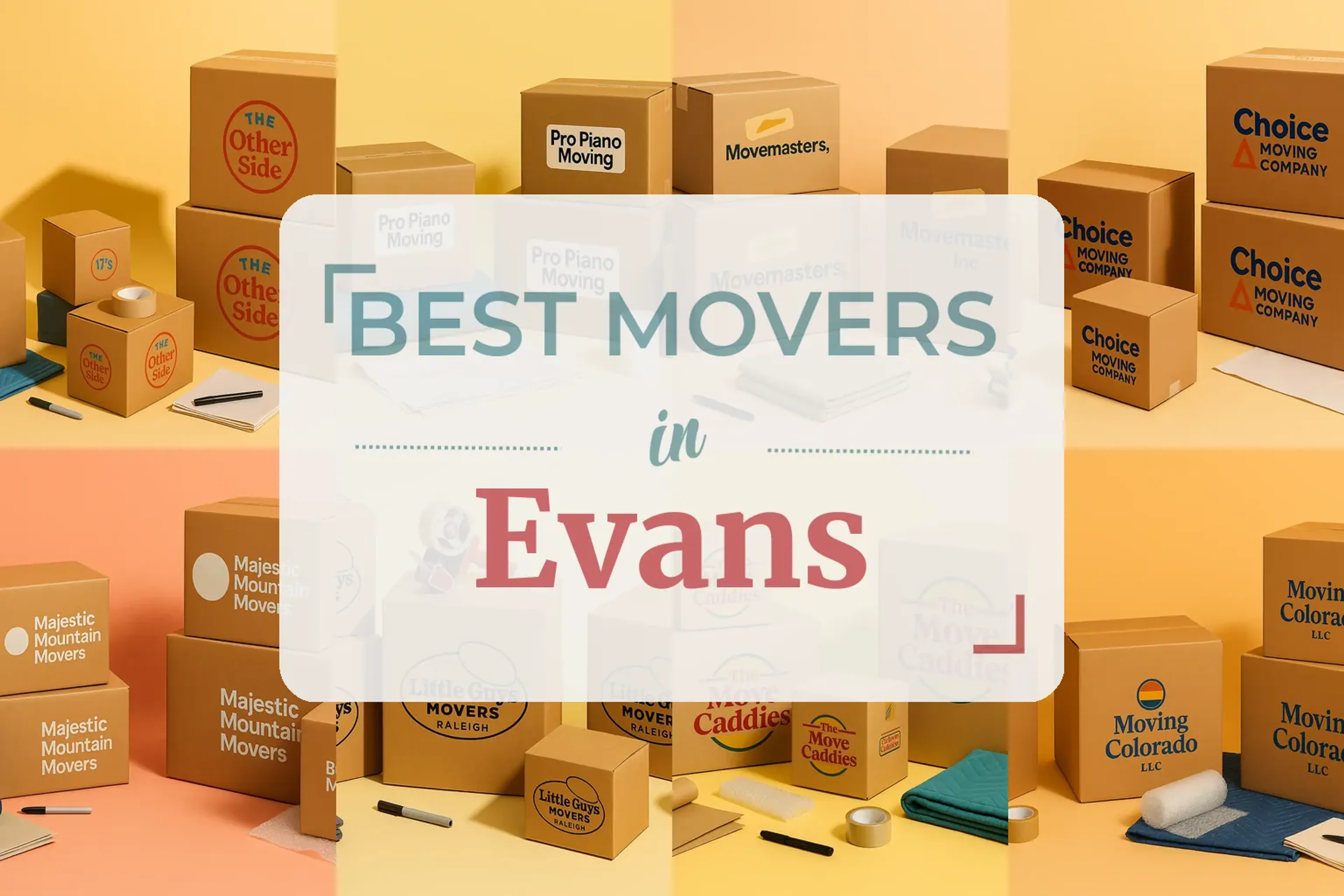 Side-by-side comparison of Evans moving companies
