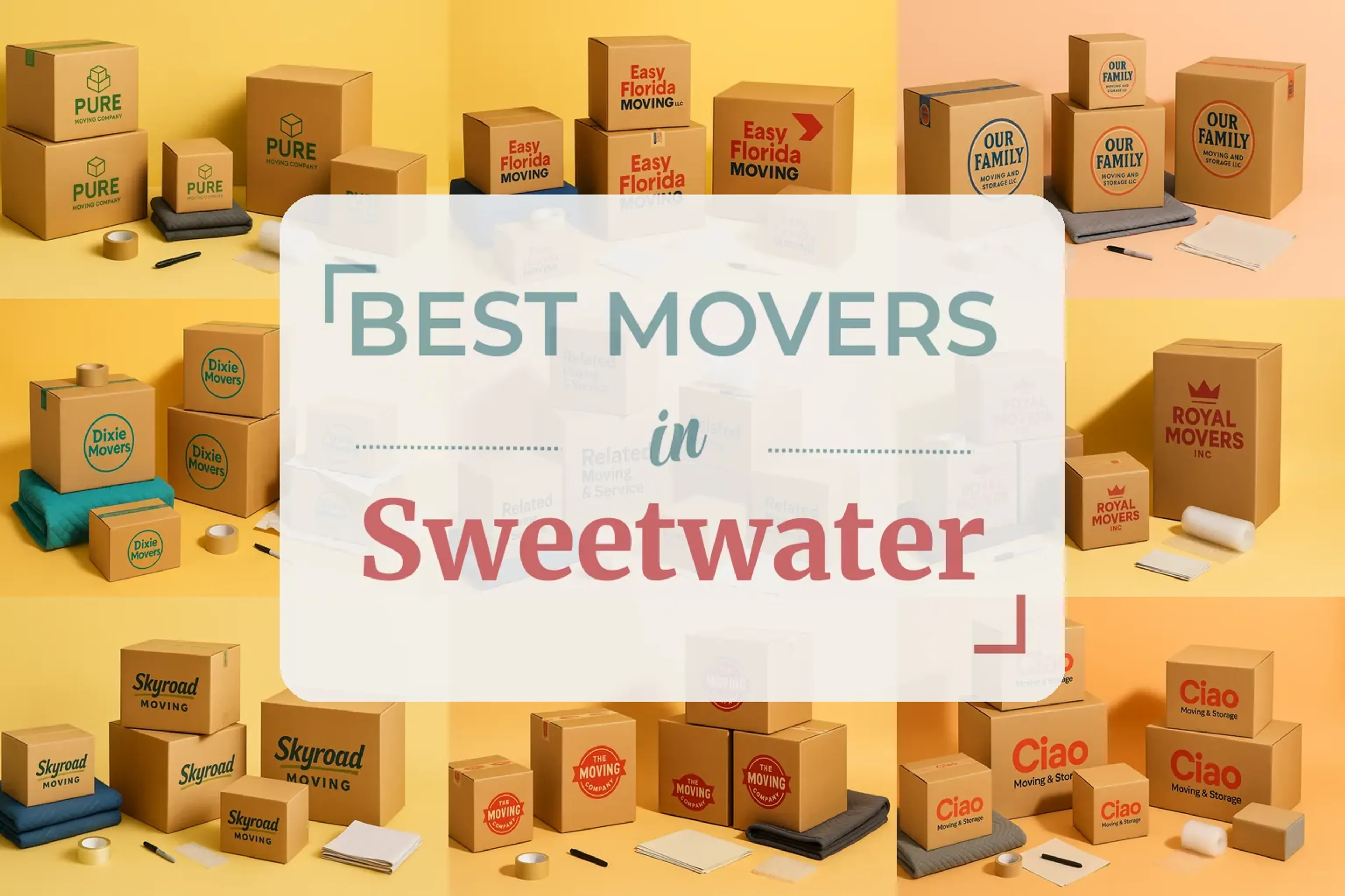 Side-by-side comparison of Sweetwater moving companies