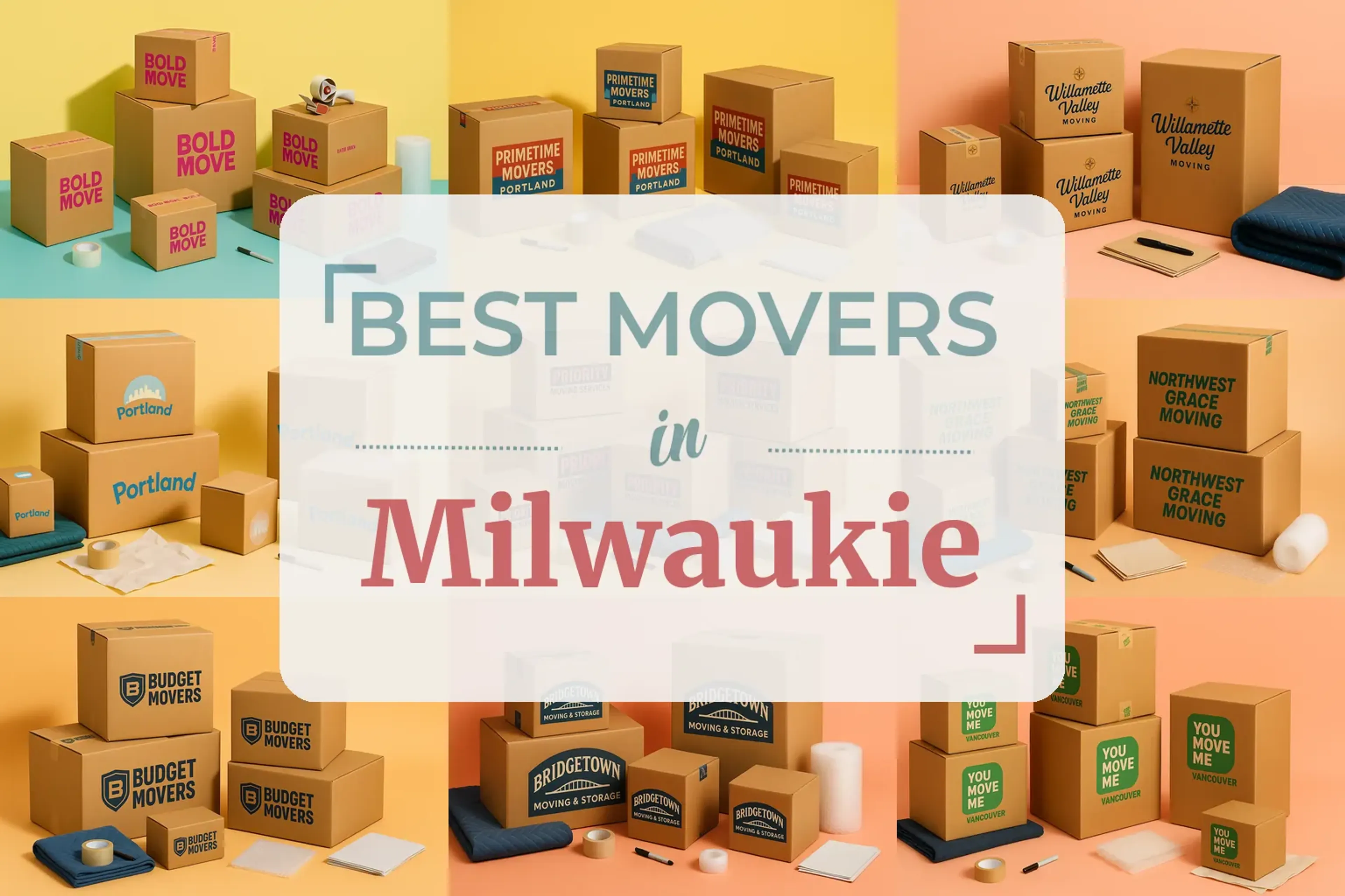 Side-by-side comparison of Milwaukie moving companies