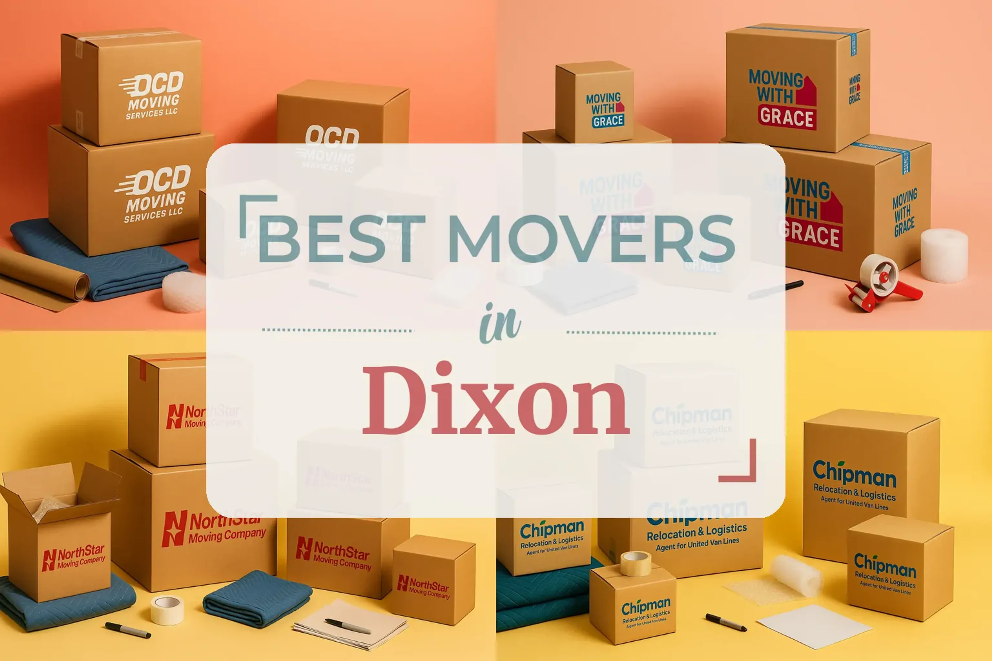 Side-by-side comparison of Dixon moving companies