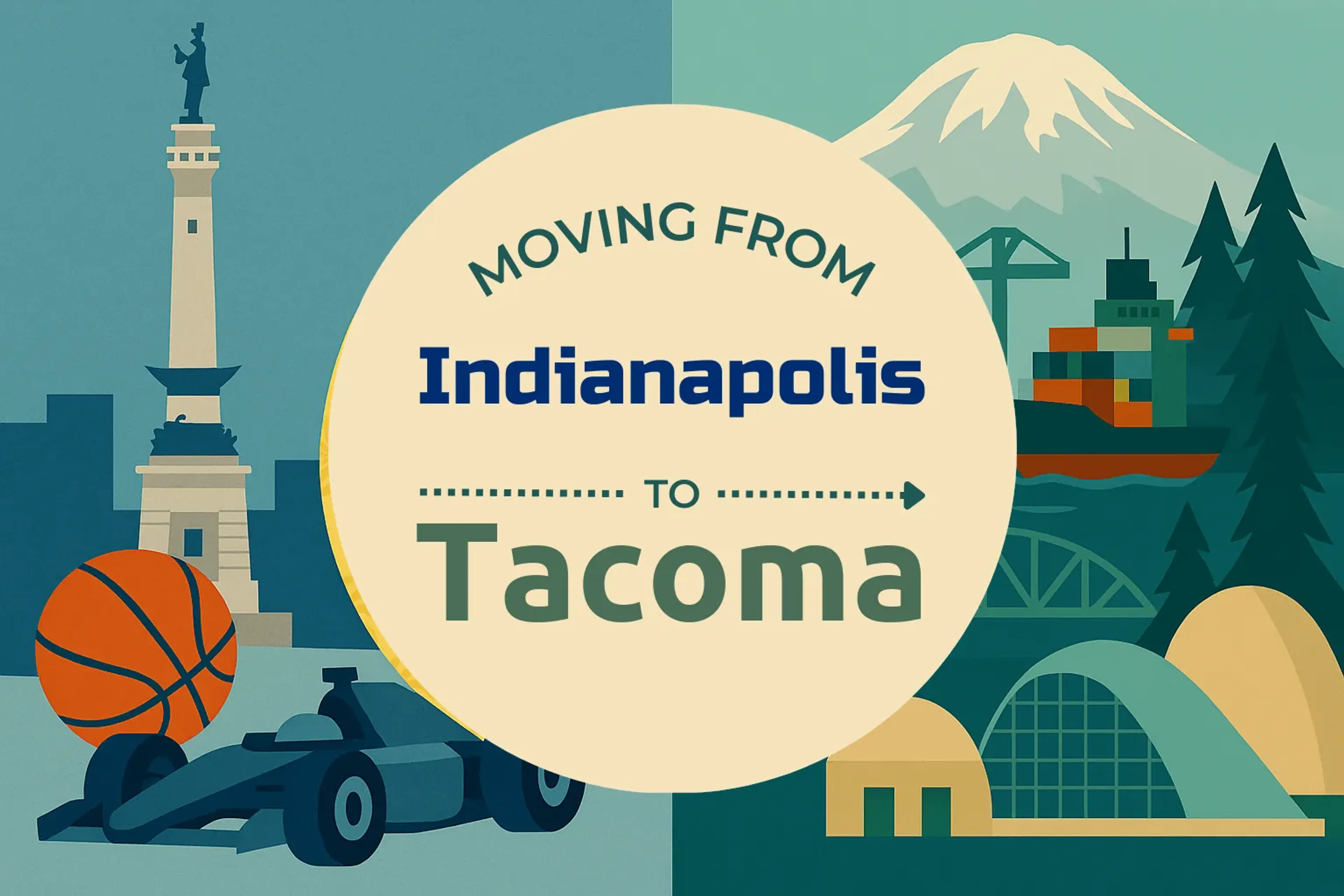 Side-by-side comparison of Indianapolis to Tacoma moving companies