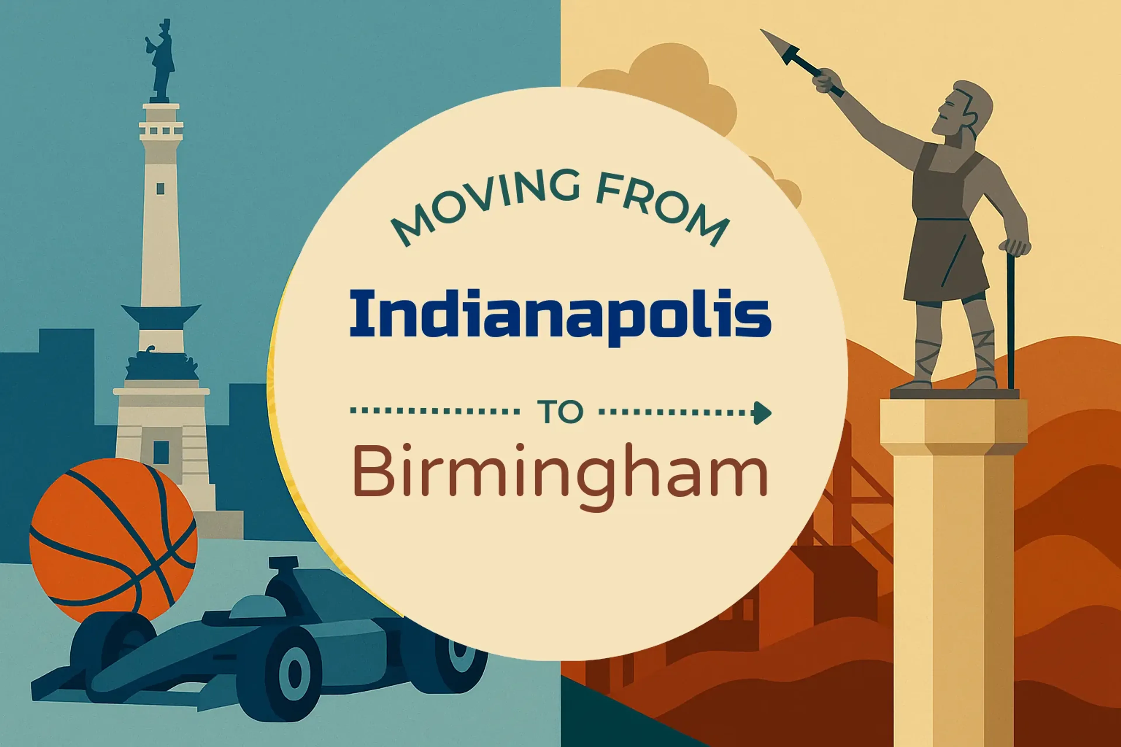 Side-by-side comparison of Indianapolis to Birmingham moving companies