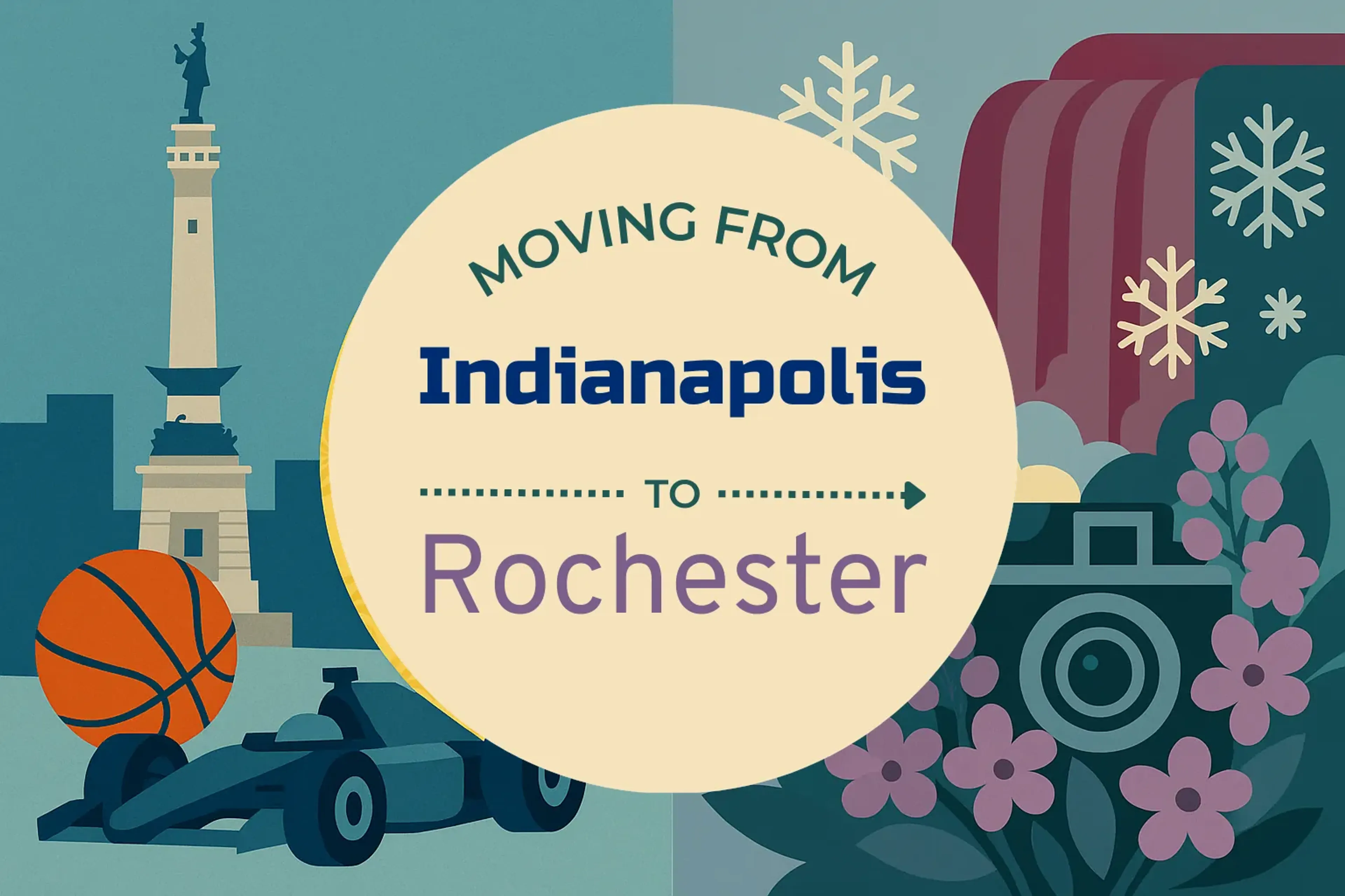Side-by-side comparison of Indianapolis to Rochester moving companies
