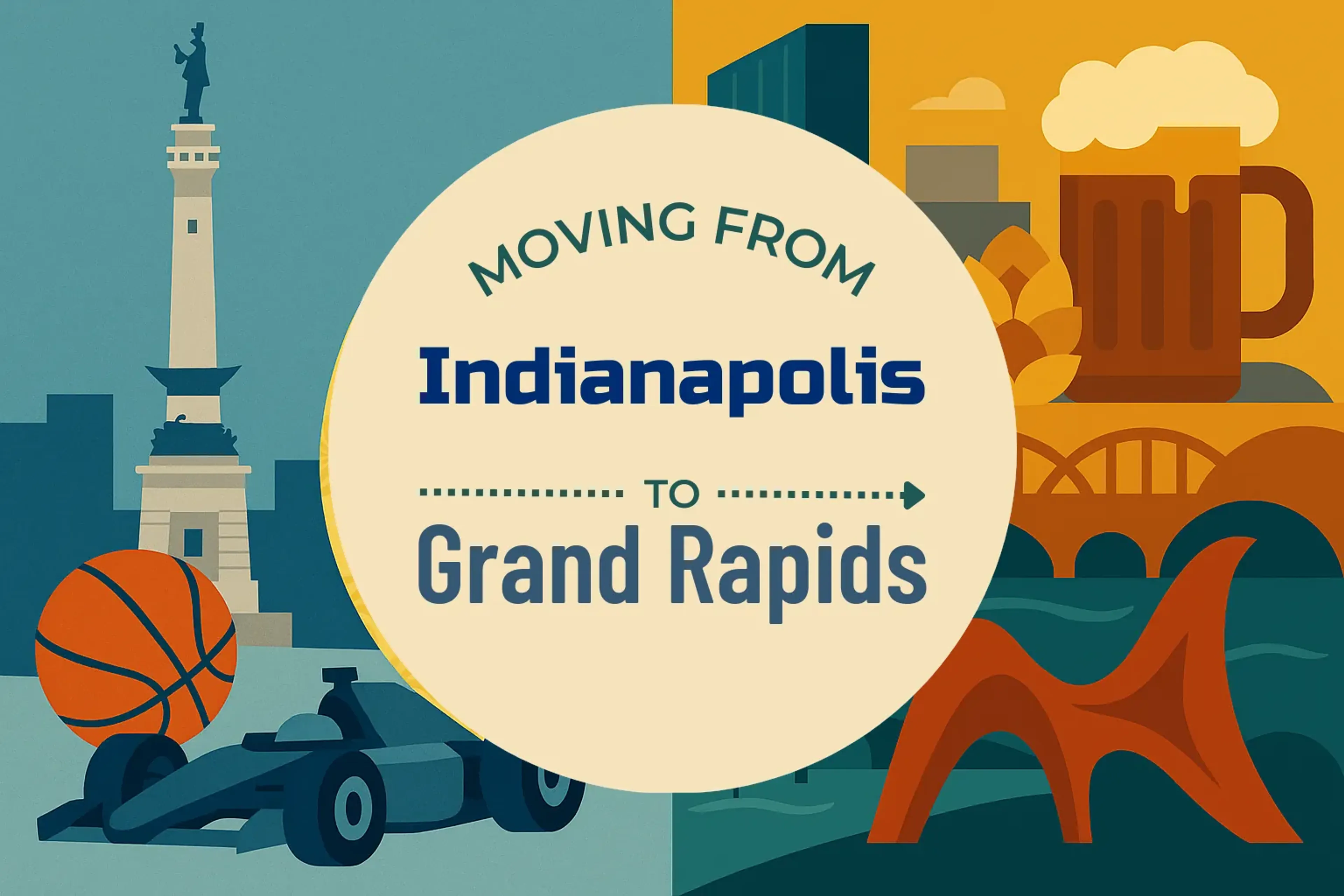 Side-by-side comparison of Indianapolis to Grand Rapids moving companies
