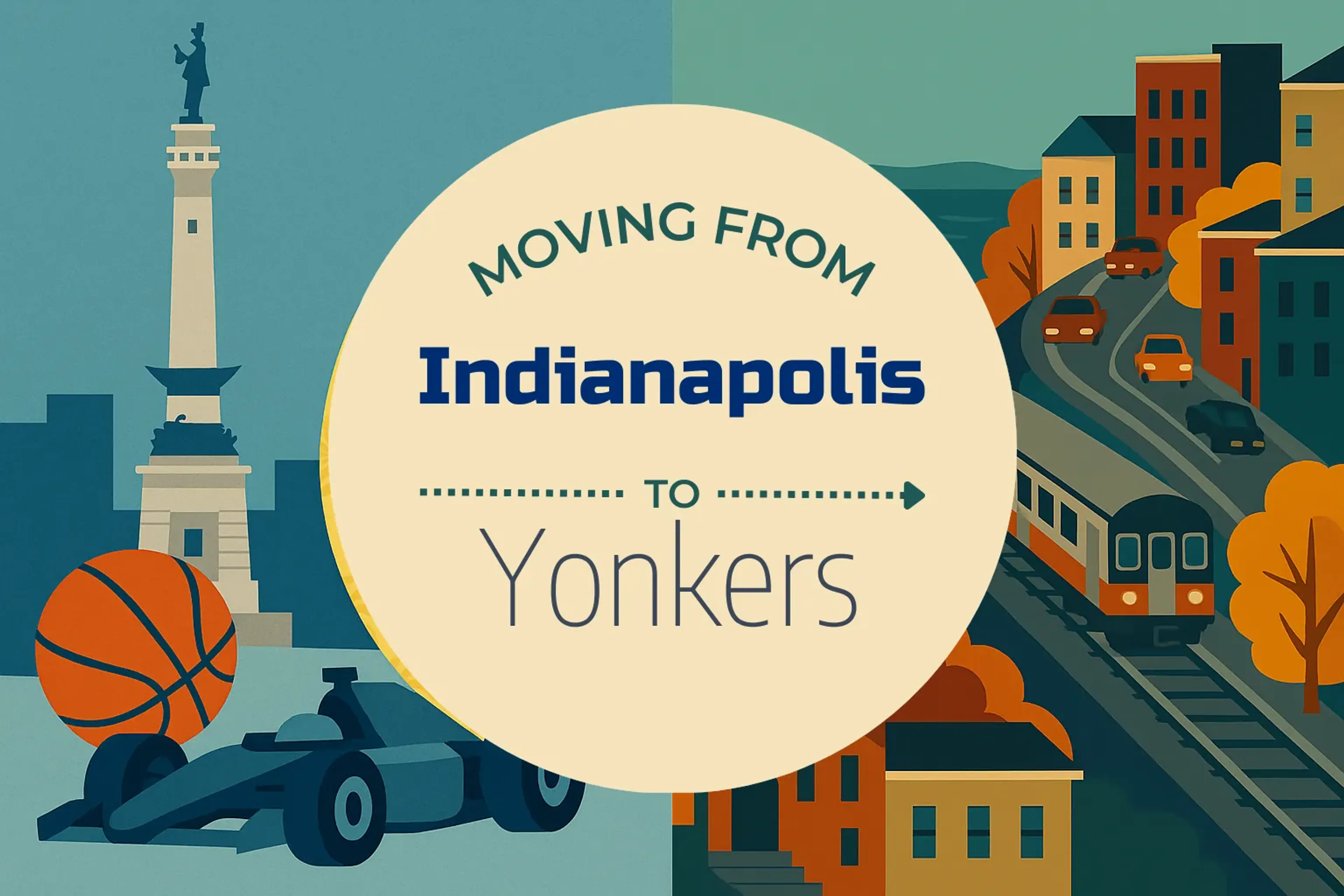 Side-by-side comparison of Indianapolis to Yonkers moving companies