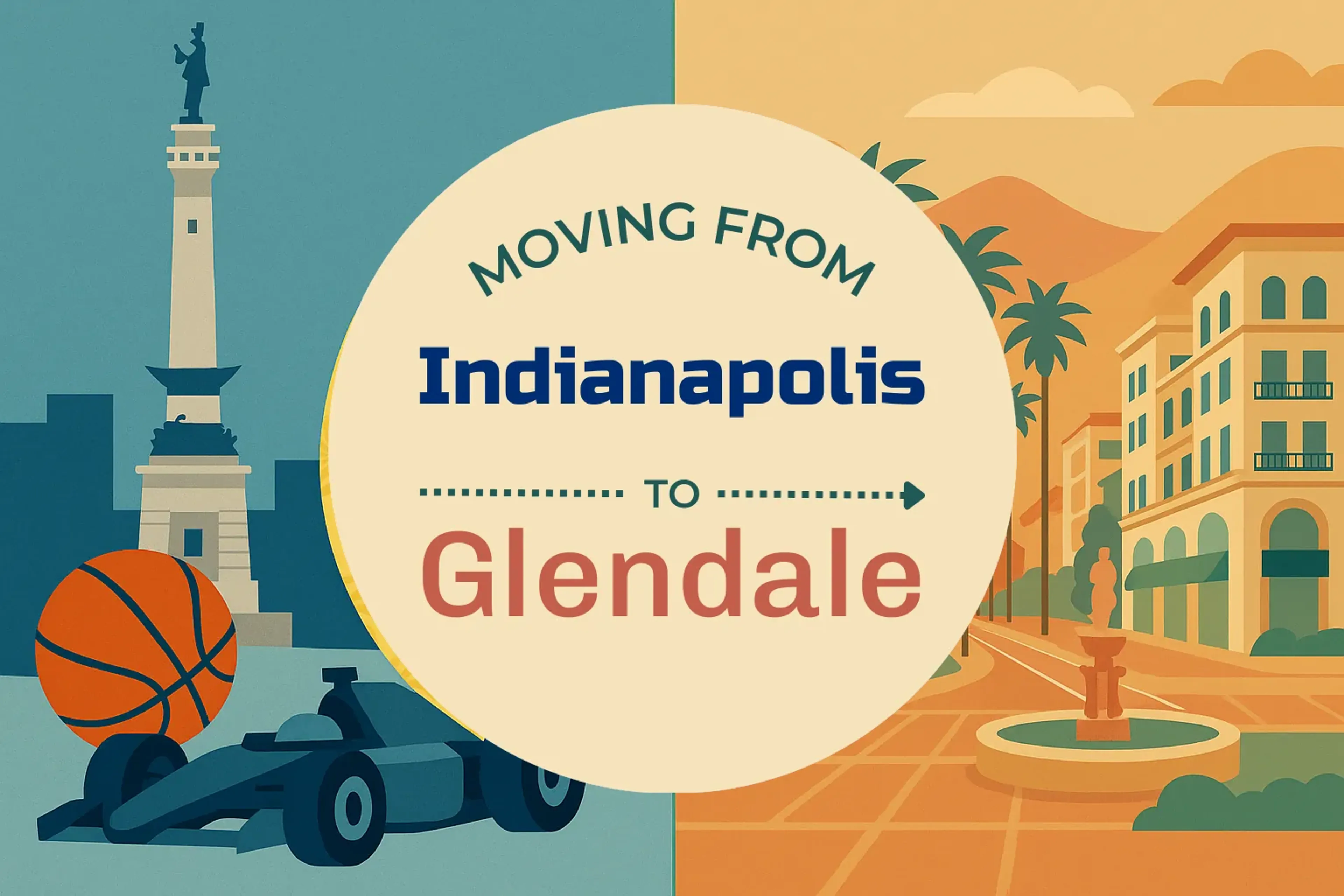 Side-by-side comparison of Indianapolis to Glendale moving companies