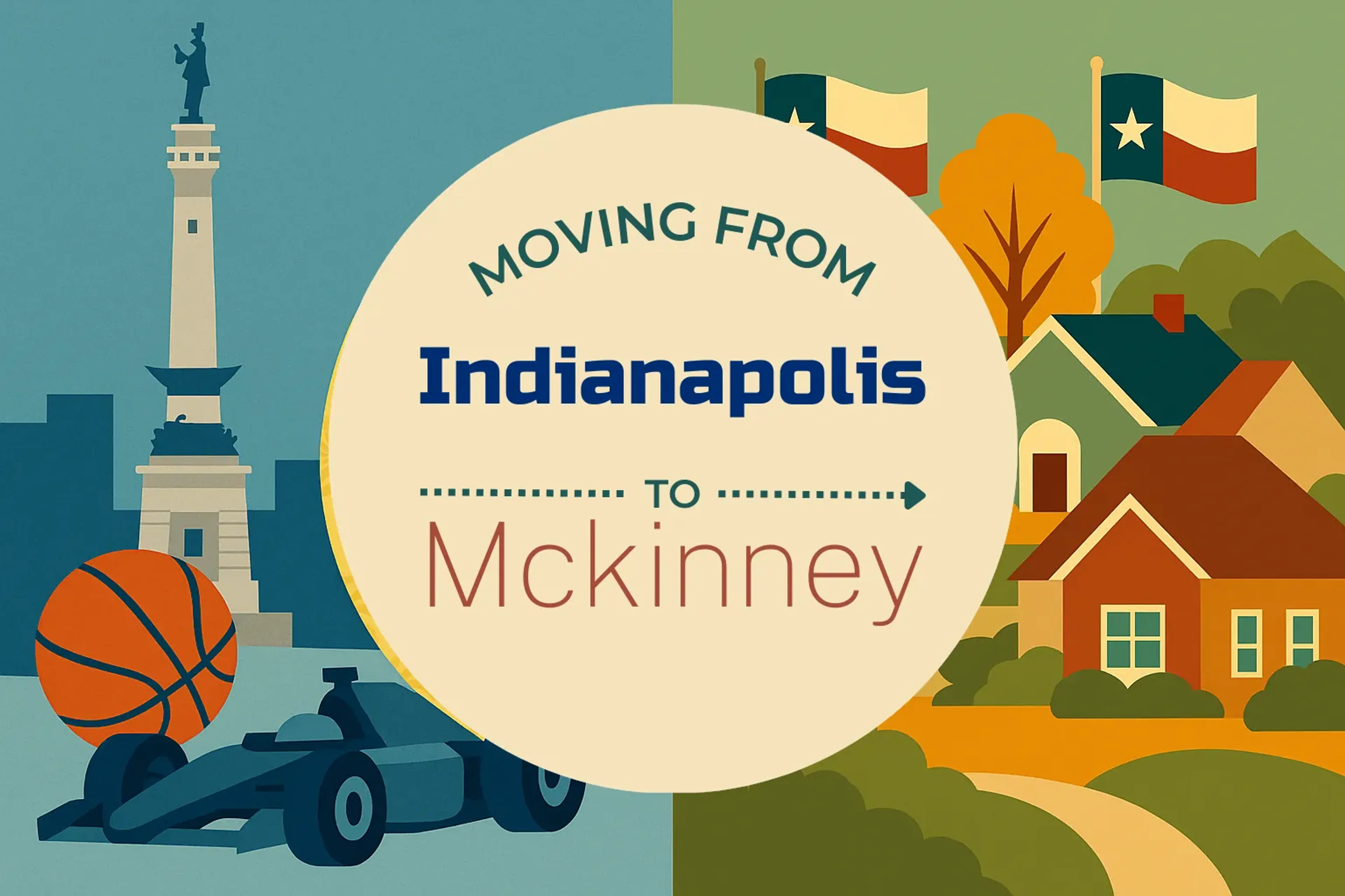 Side-by-side comparison of Indianapolis to Mckinney moving companies