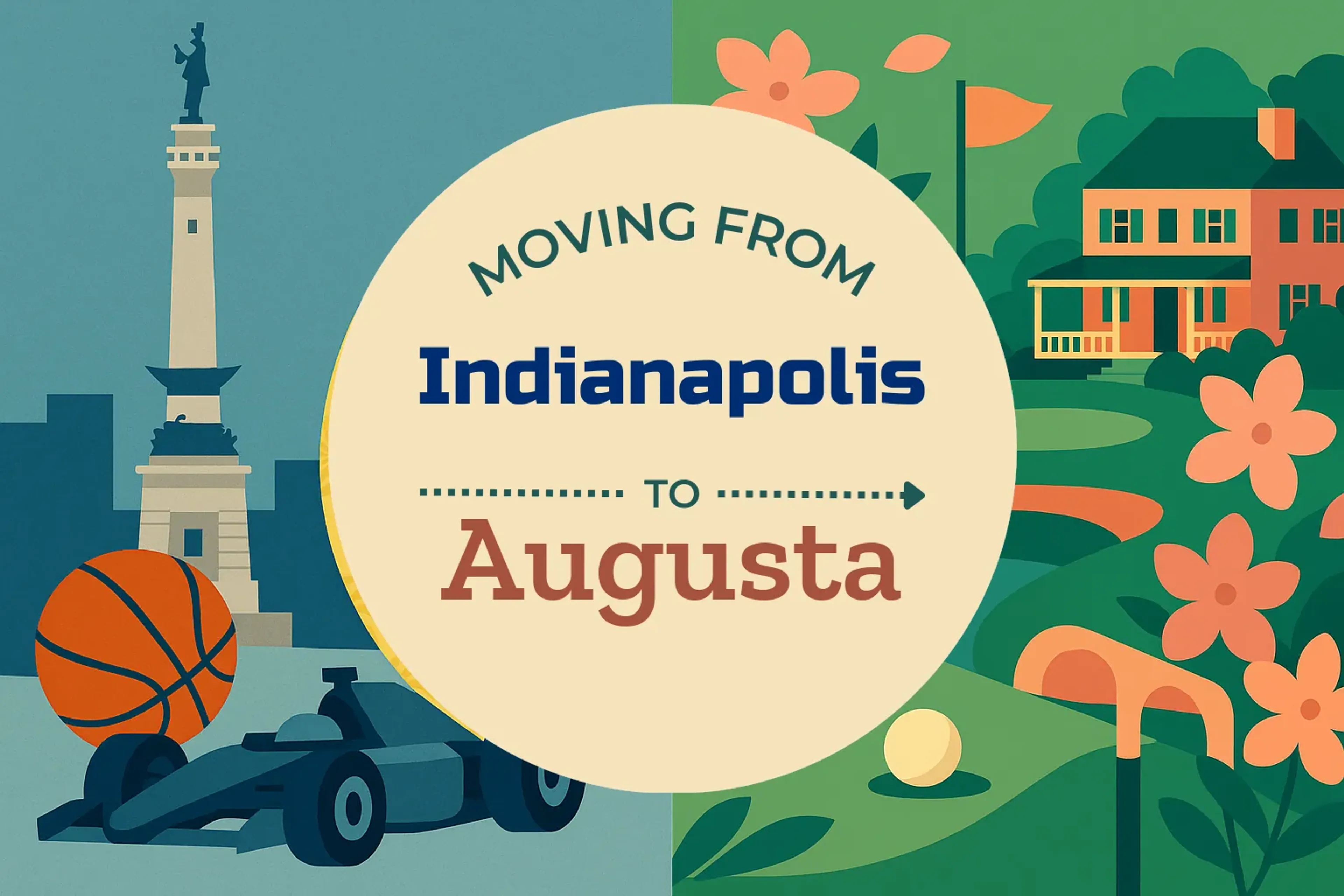 Side-by-side comparison of Indianapolis to Augusta moving companies