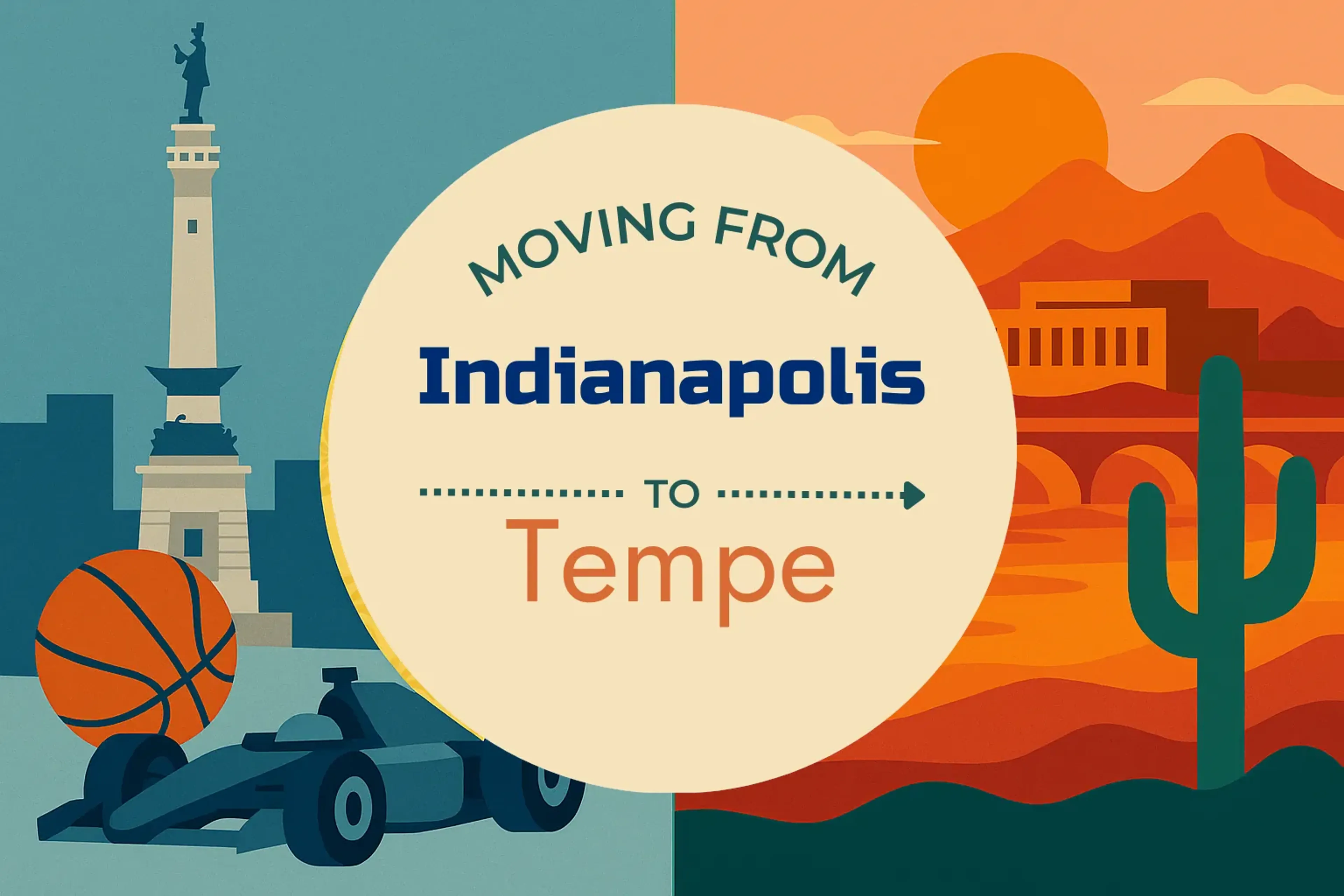 Side-by-side comparison of Indianapolis to Tempe moving companies