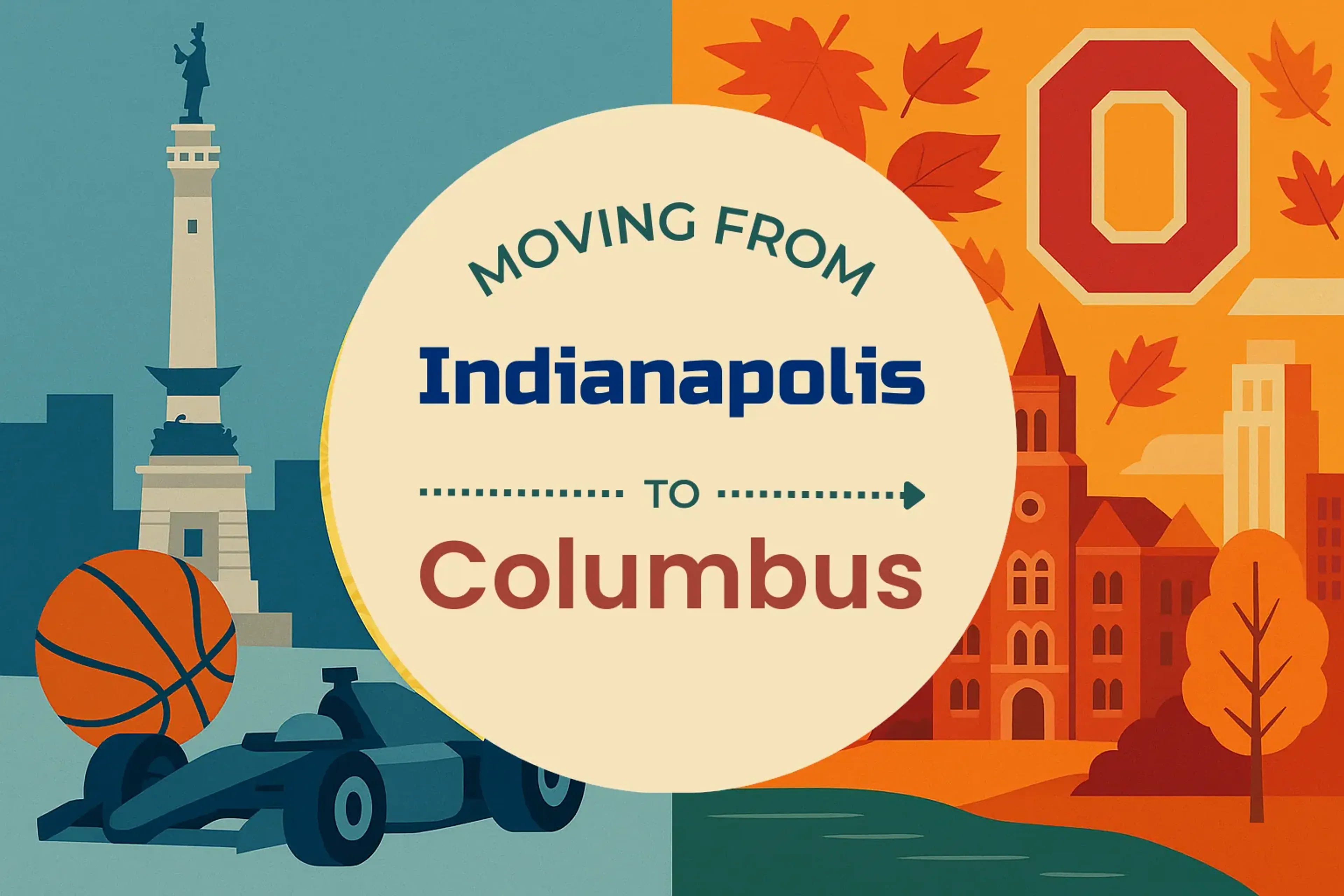 Side-by-side comparison of Indianapolis to Columbus moving companies