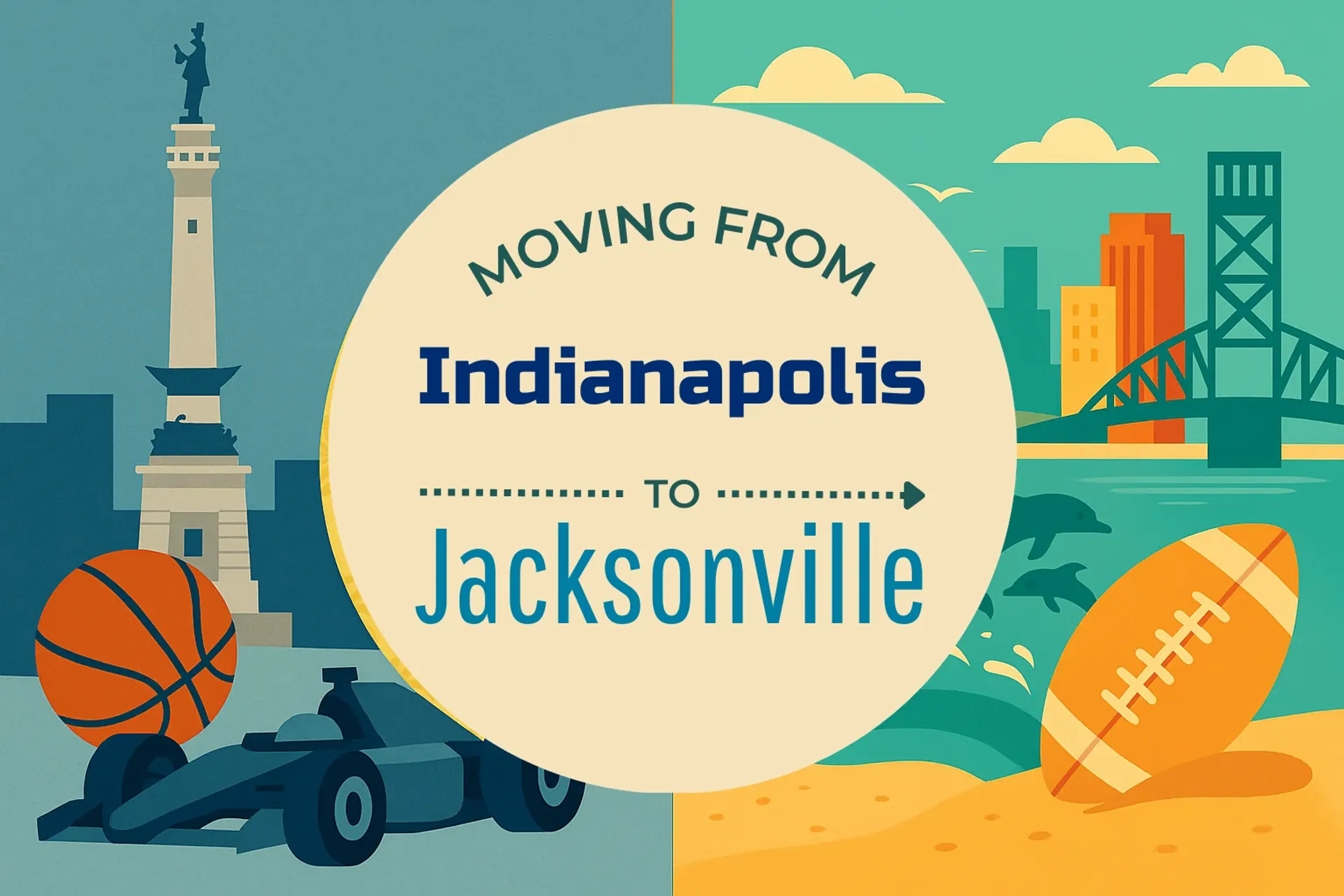 Side-by-side comparison of Indianapolis to Jacksonville moving companies