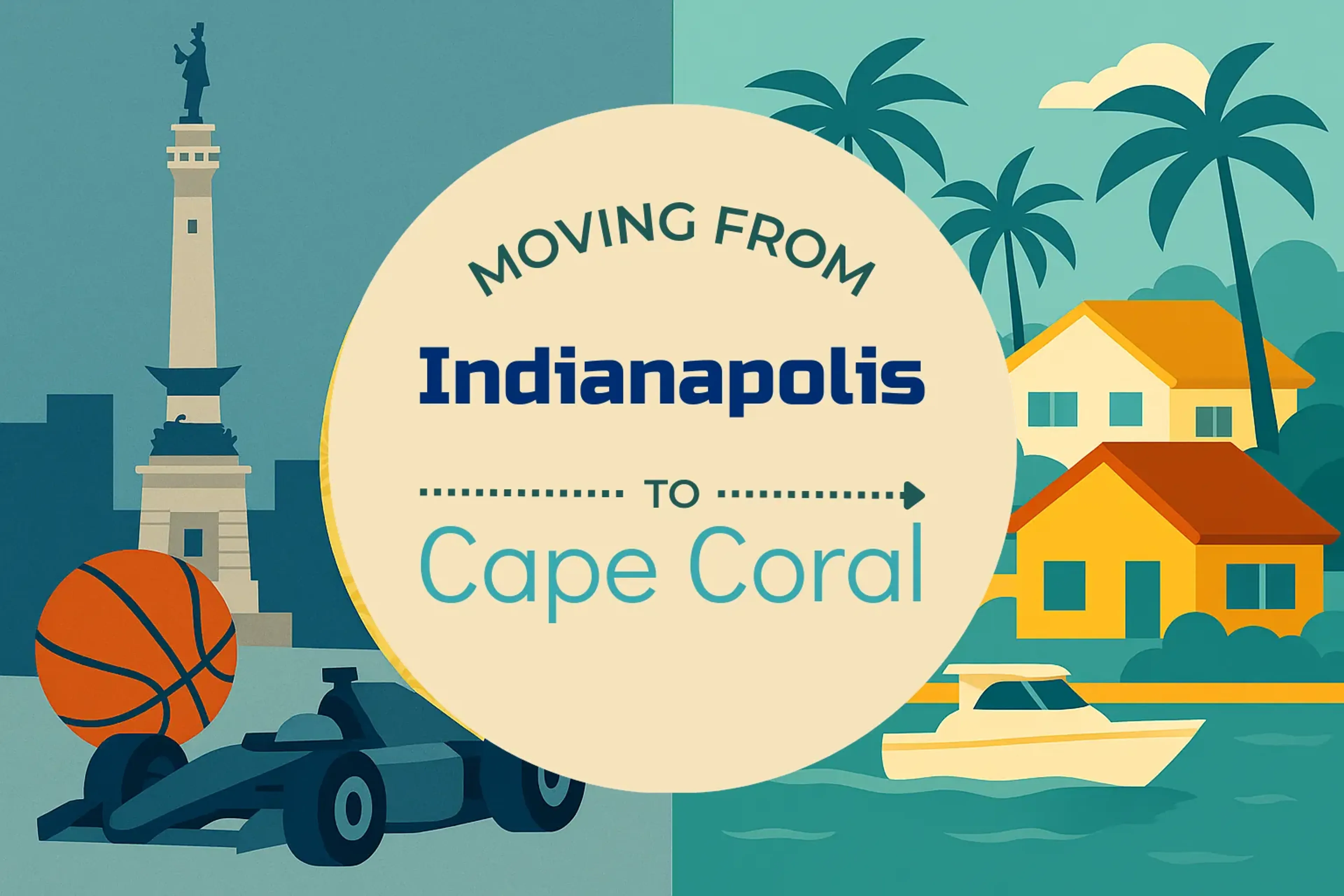 Side-by-side comparison of Indianapolis to Cape Coral moving companies