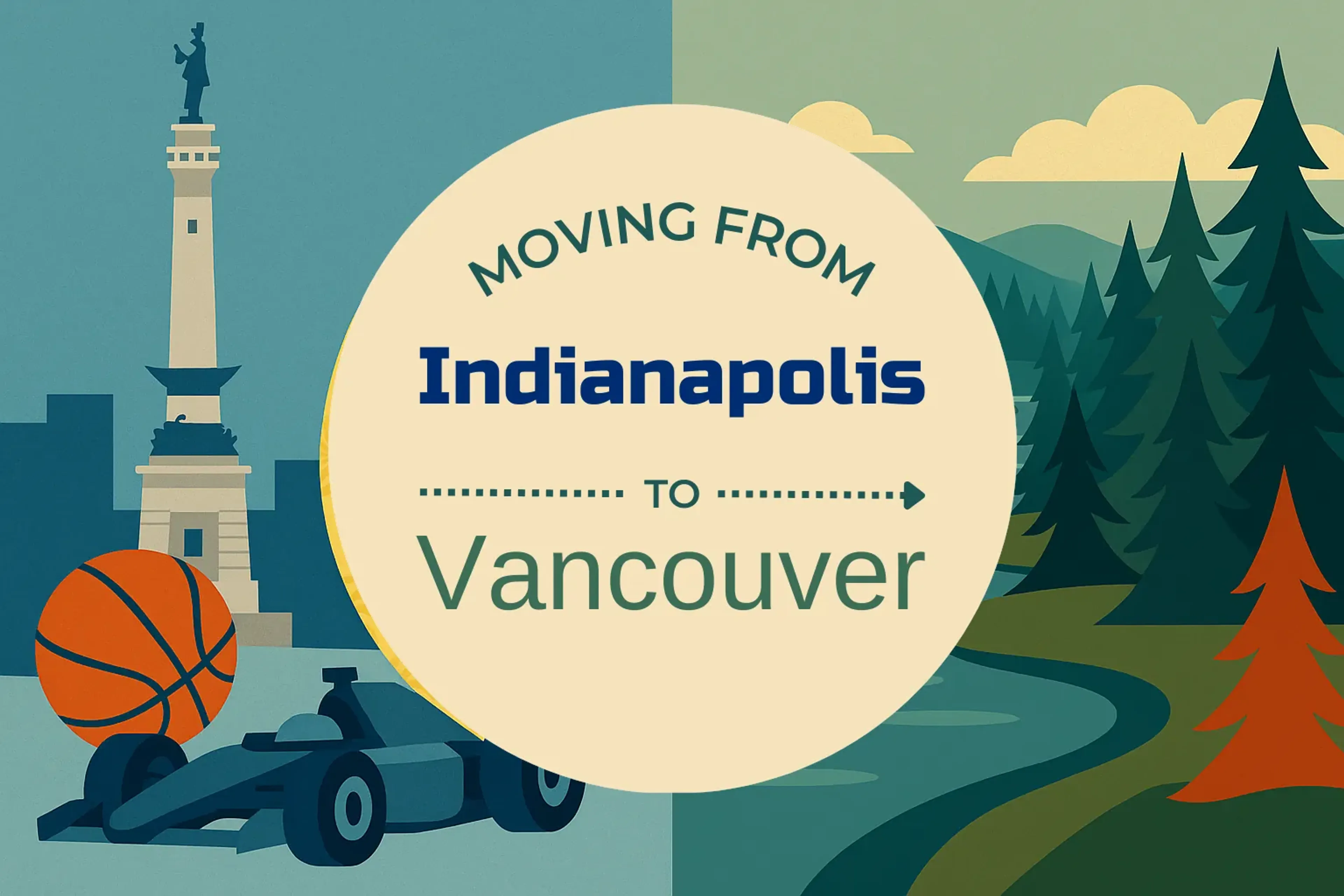 Side-by-side comparison of Indianapolis to Vancouver moving companies