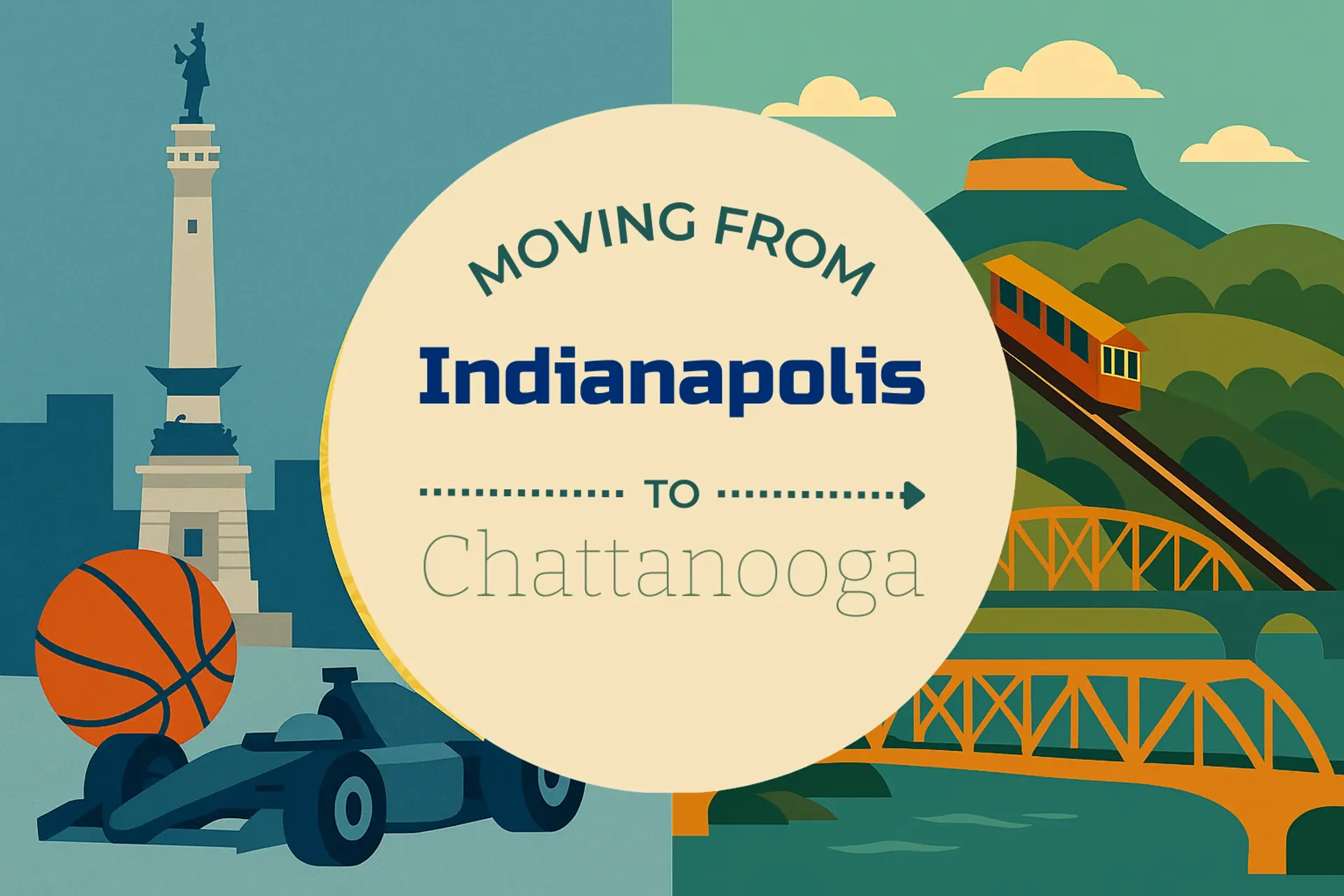 Side-by-side comparison of Indianapolis to Chattanooga moving companies