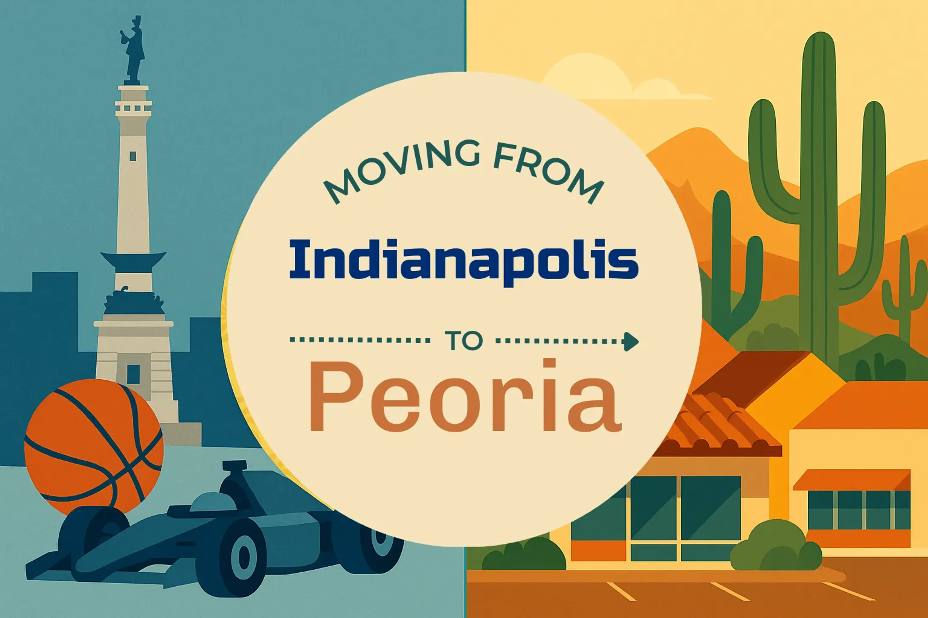 Side-by-side comparison of Indianapolis to Peoria moving companies