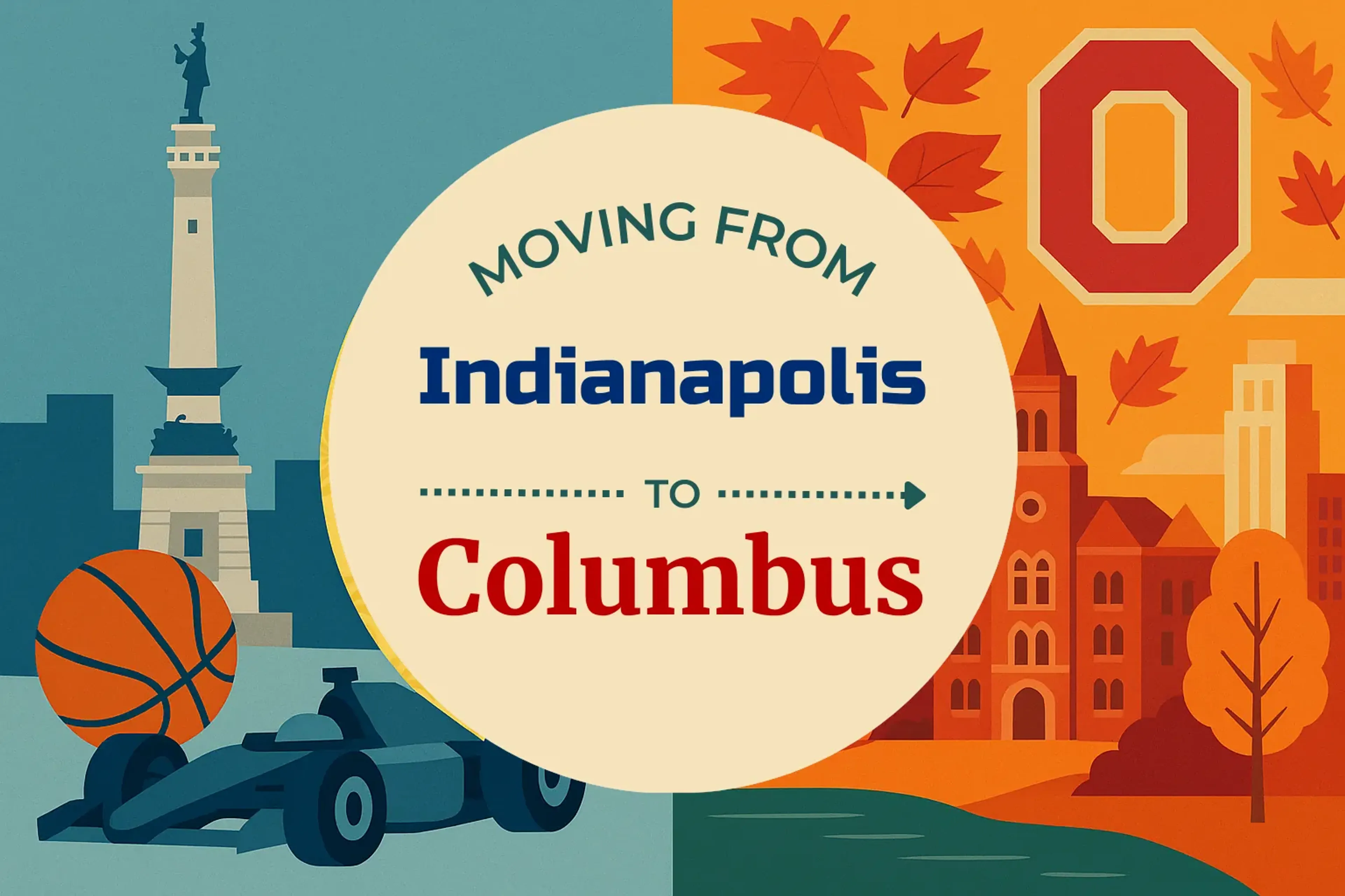 Side-by-side comparison of Indianapolis to Columbus moving companies