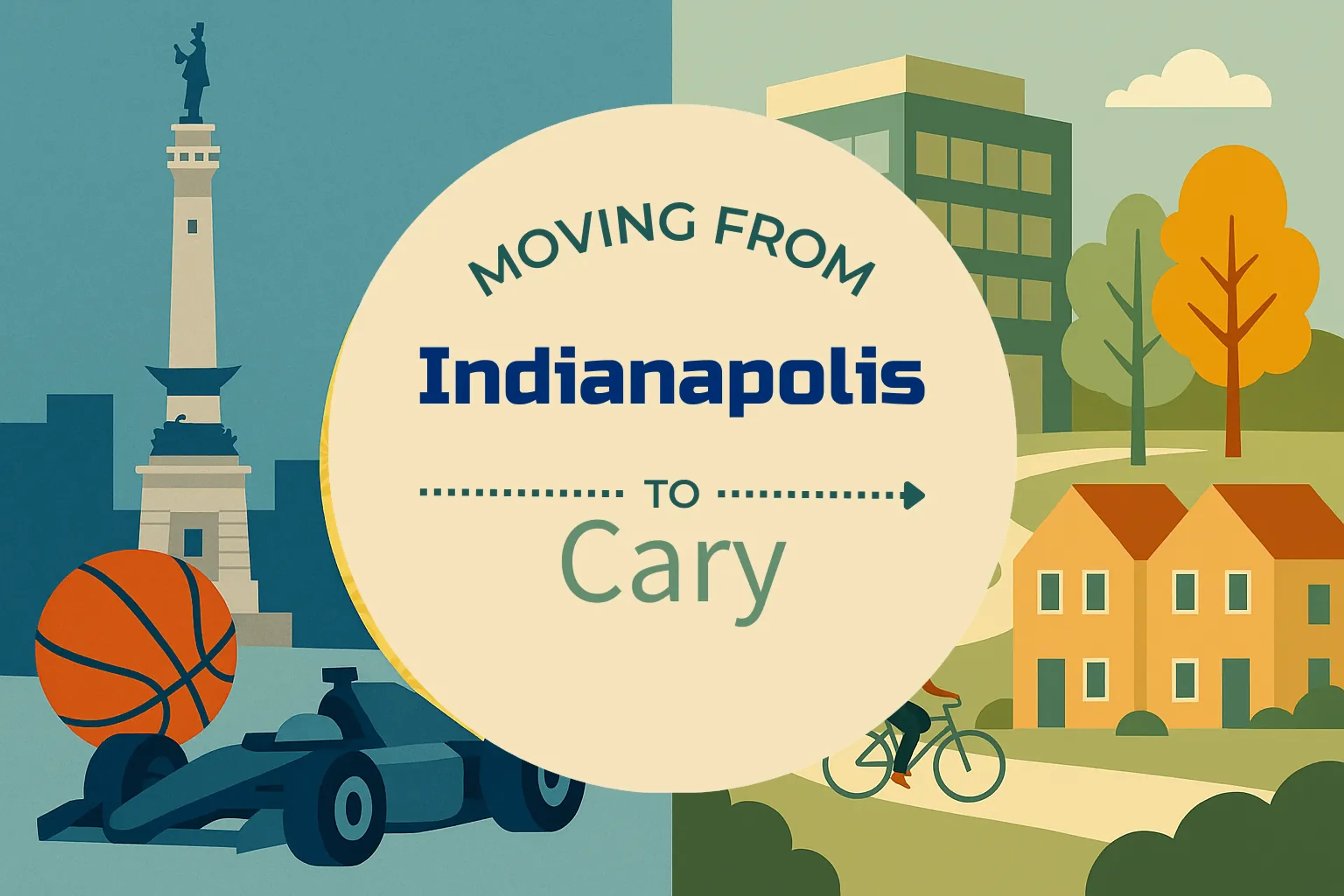 Side-by-side comparison of Indianapolis to Cary moving companies