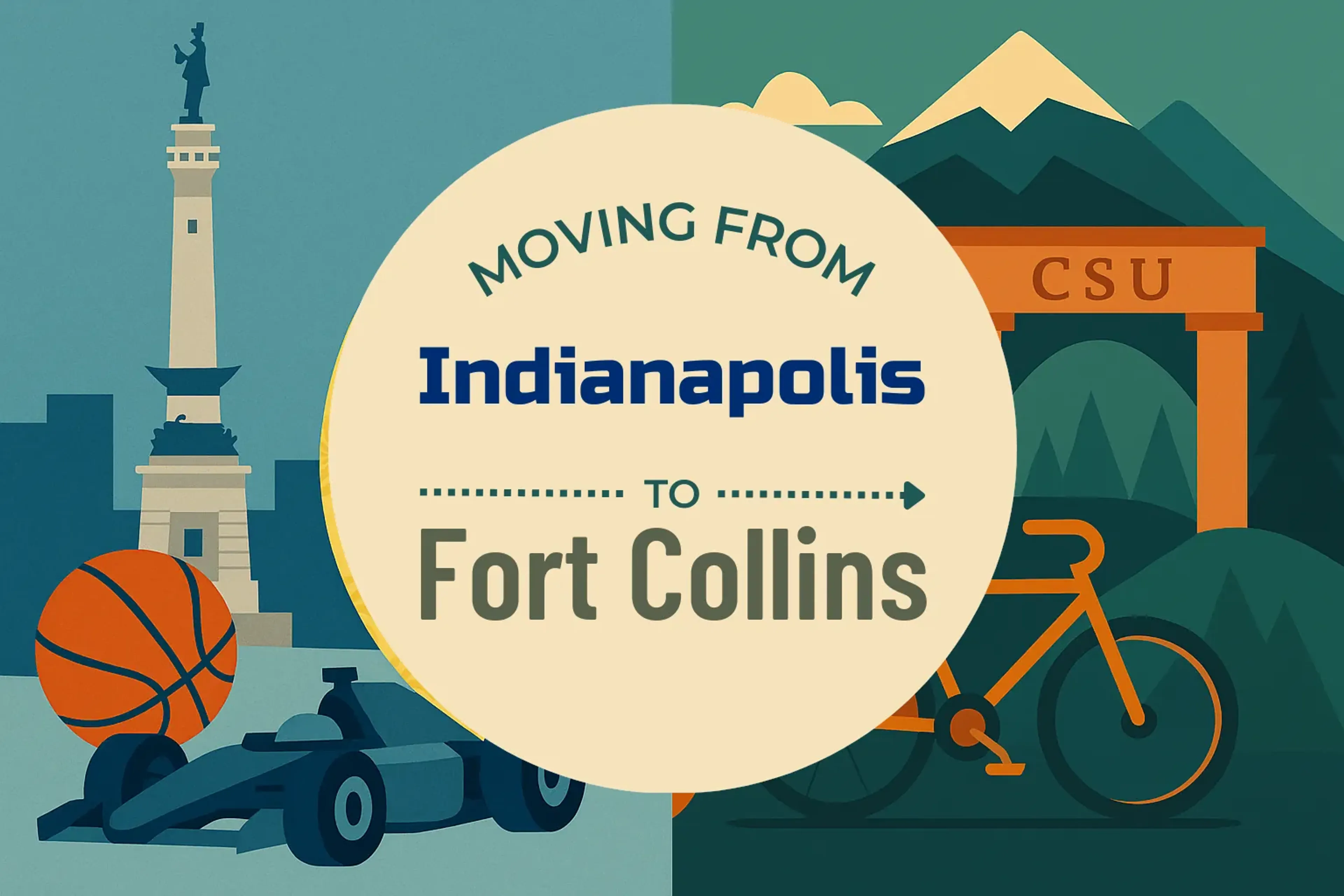 Side-by-side comparison of Indianapolis to Fort Collins moving companies
