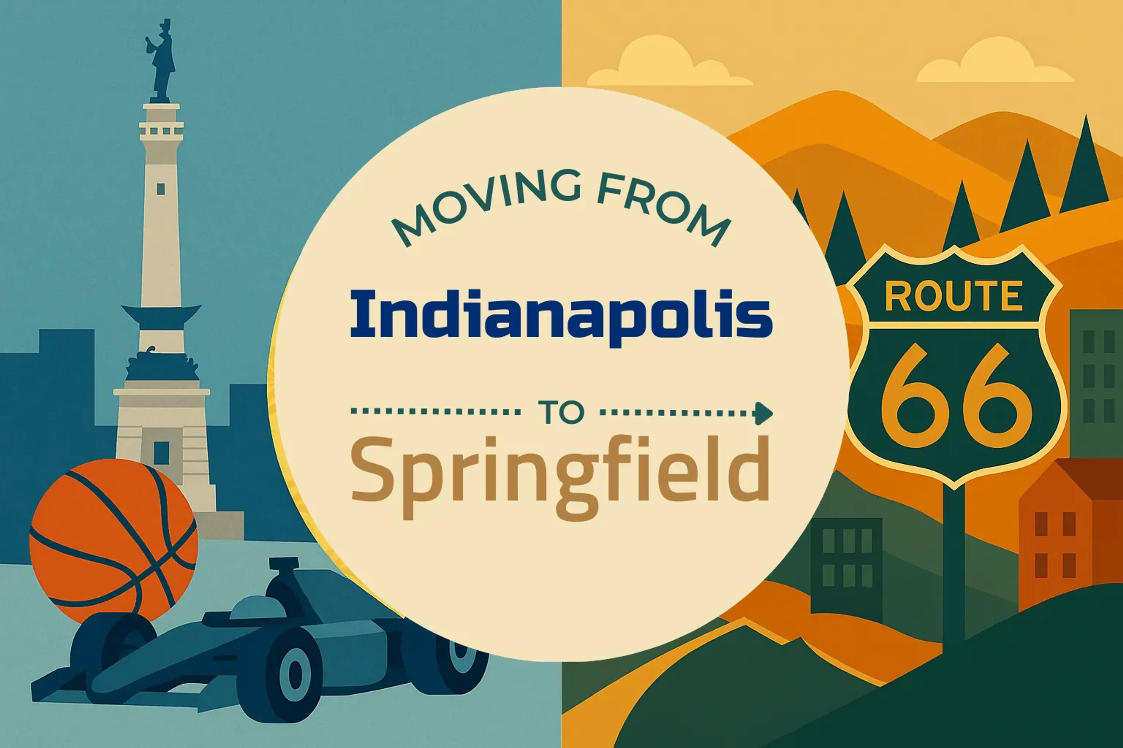Side-by-side comparison of Indianapolis to Springfield moving companies