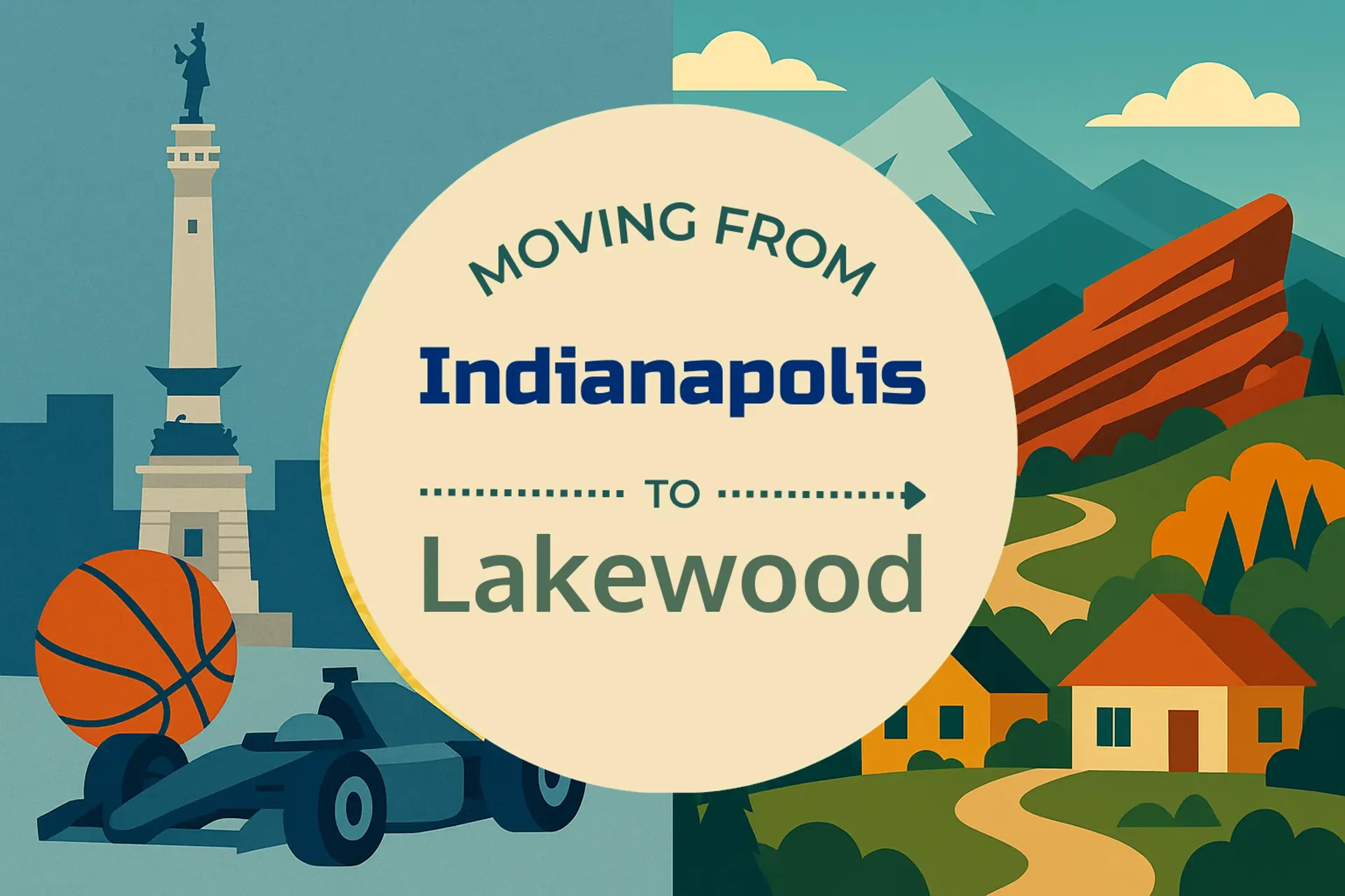 Side-by-side comparison of Indianapolis to Lakewood moving companies