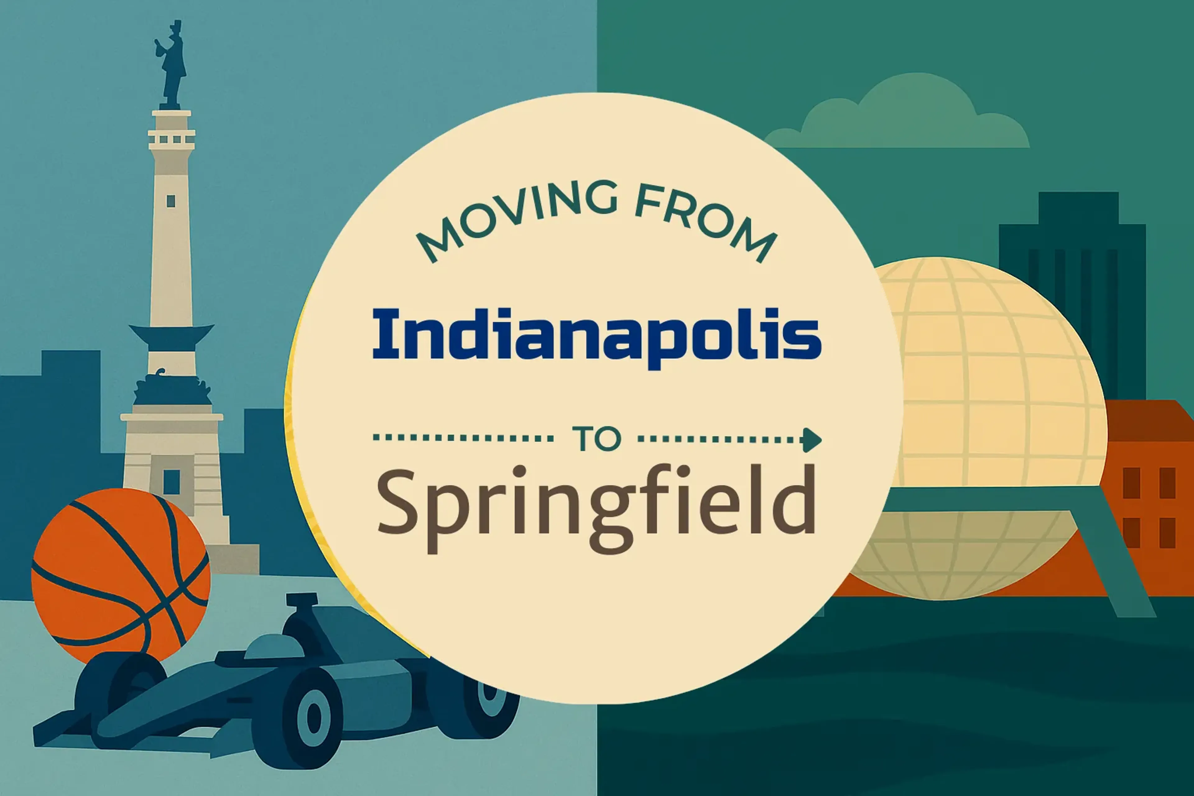 Side-by-side comparison of Indianapolis to Springfield moving companies