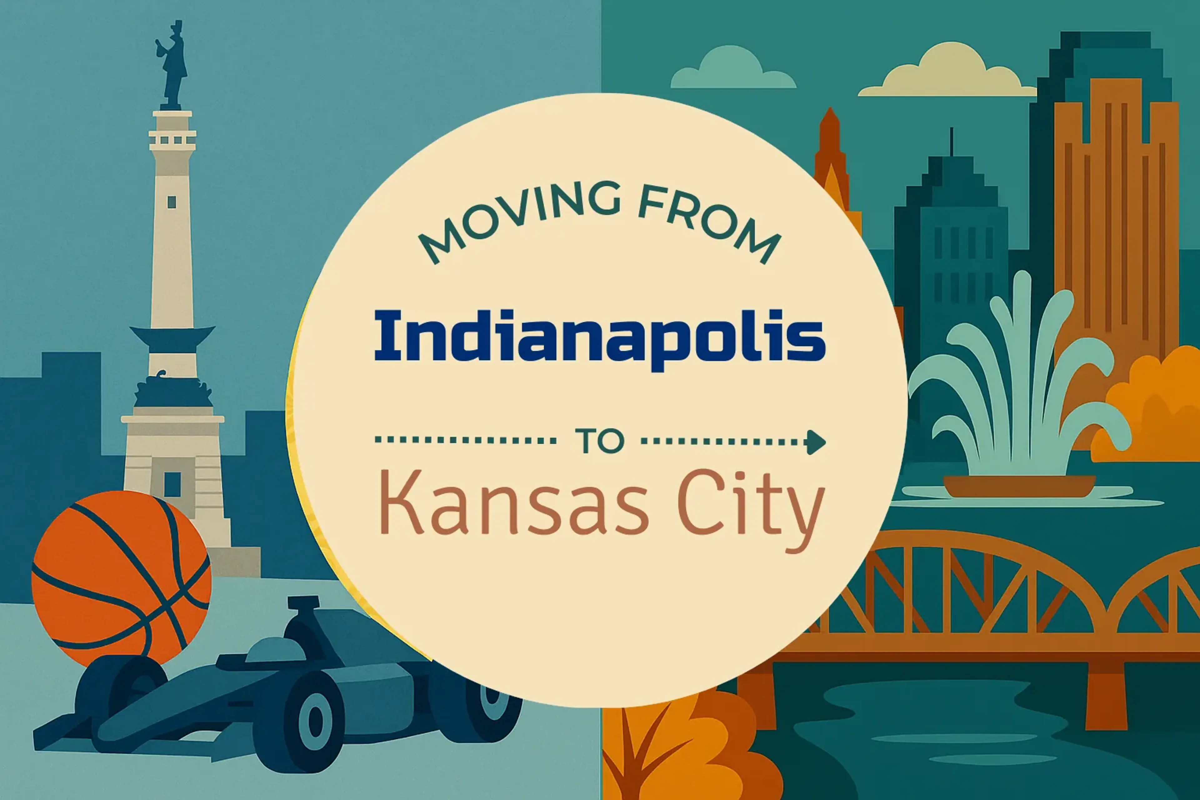 Side-by-side comparison of Indianapolis to Kansas City moving companies