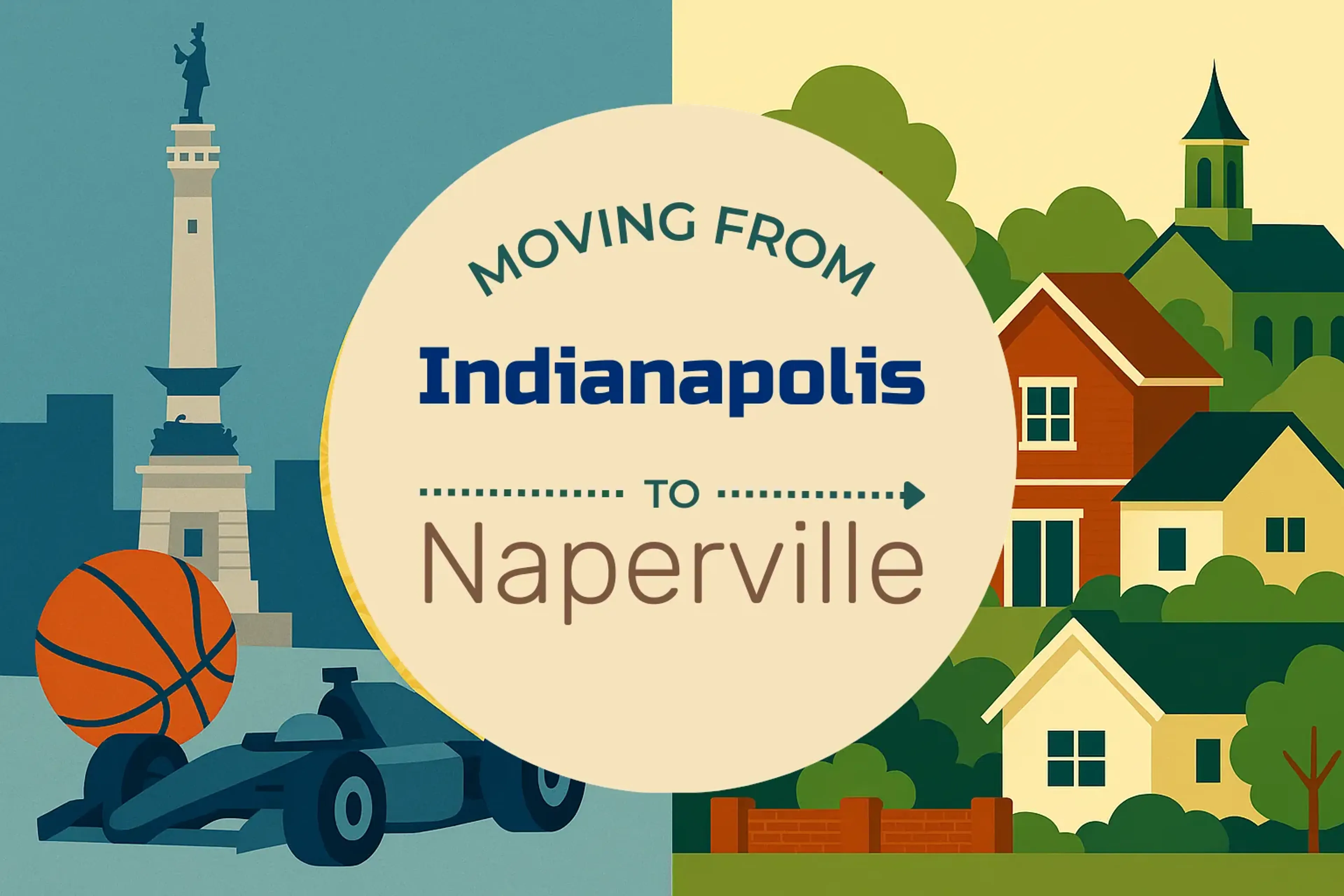 Side-by-side comparison of Indianapolis to Naperville moving companies