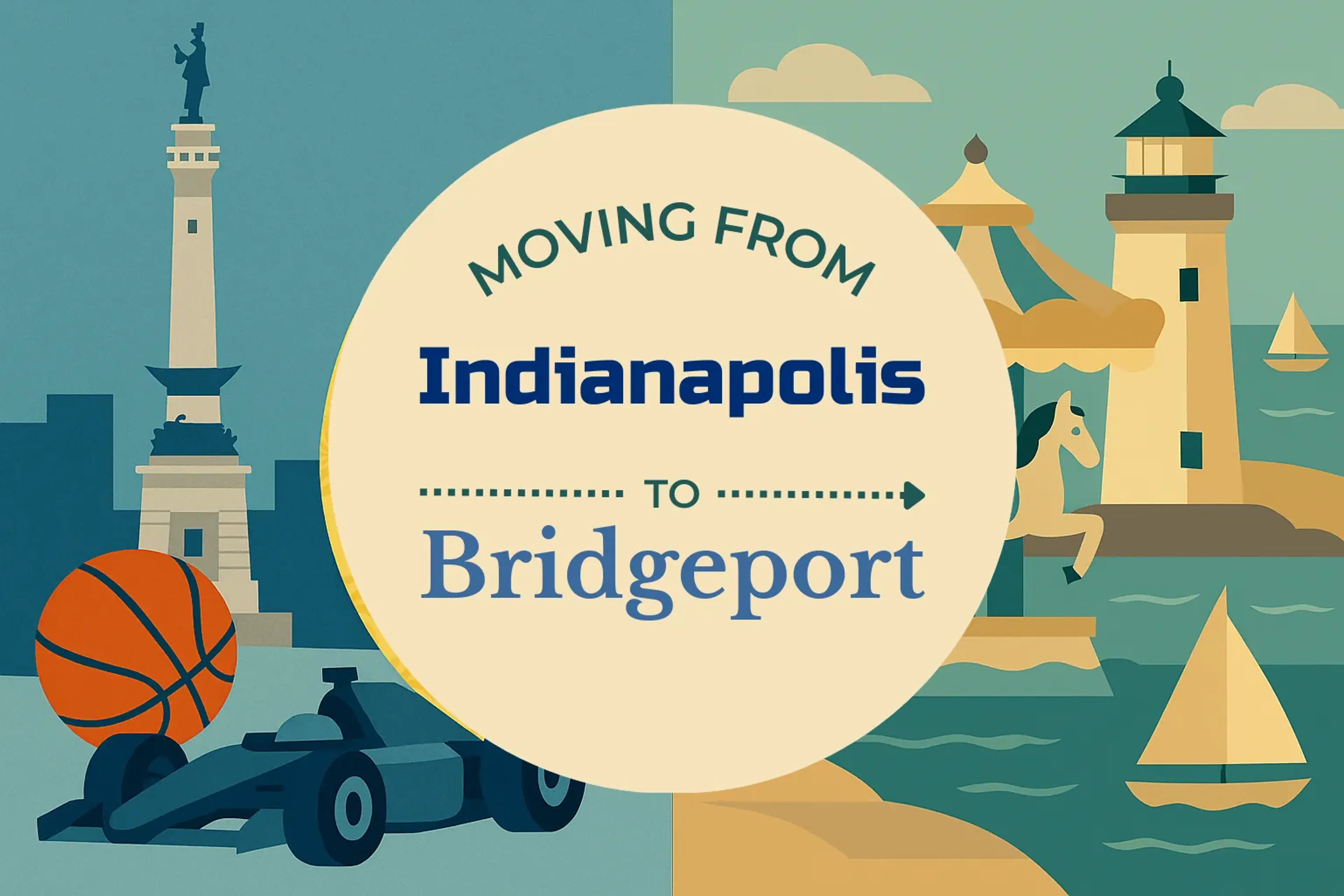 Side-by-side comparison of Indianapolis to Bridgeport moving companies
