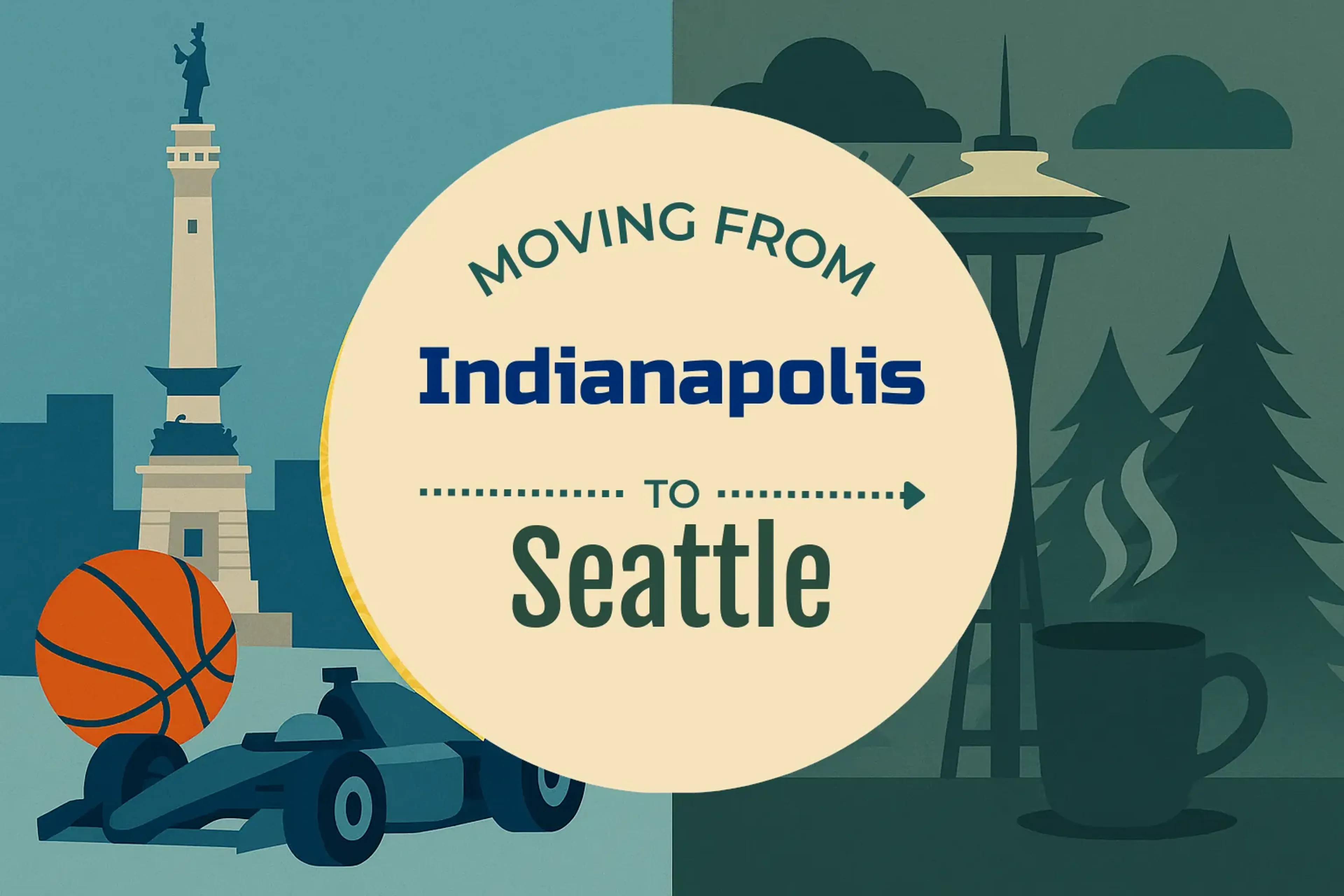 Side-by-side comparison of Indianapolis to Seattle moving companies