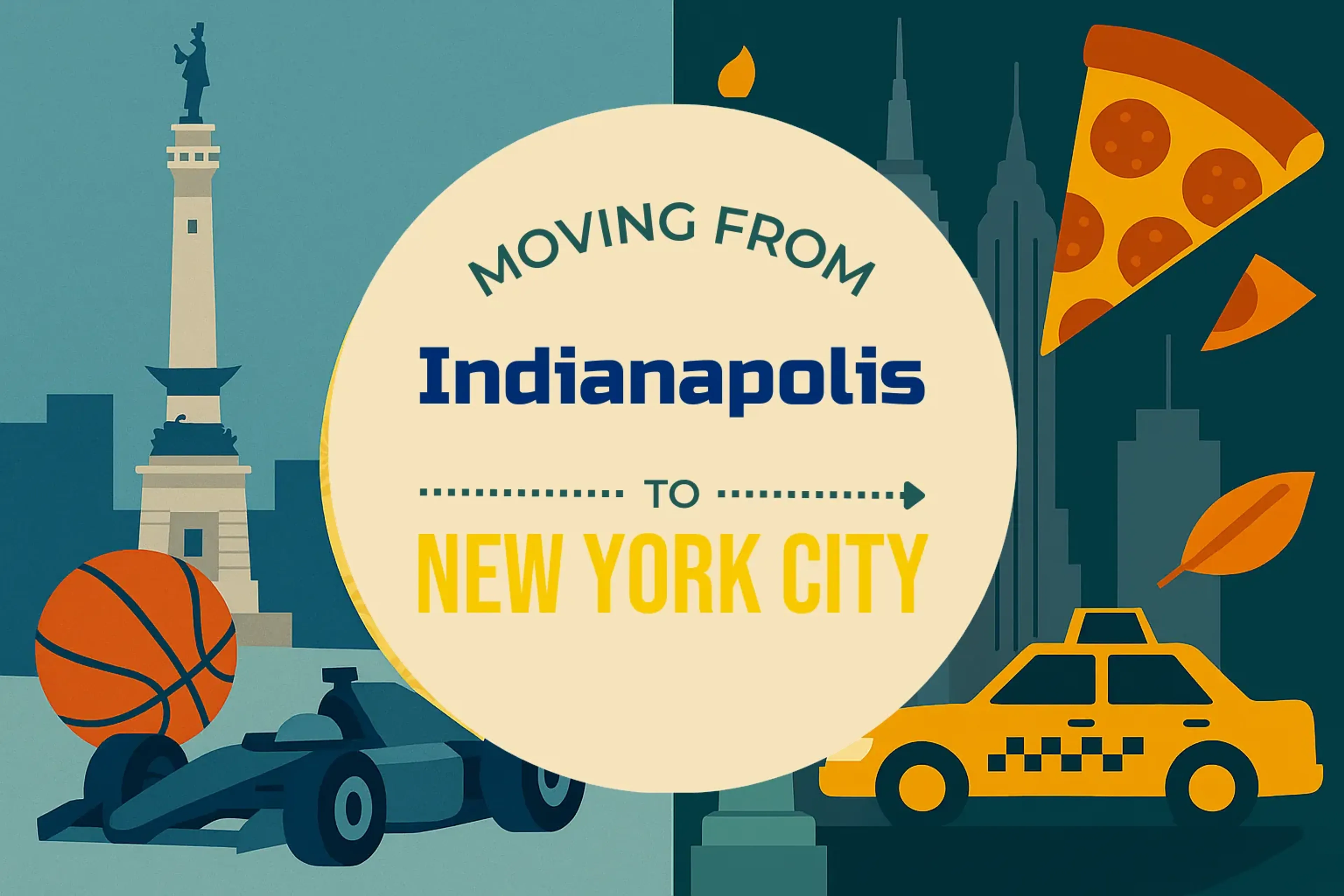 Side-by-side comparison of Indianapolis to New York City moving companies